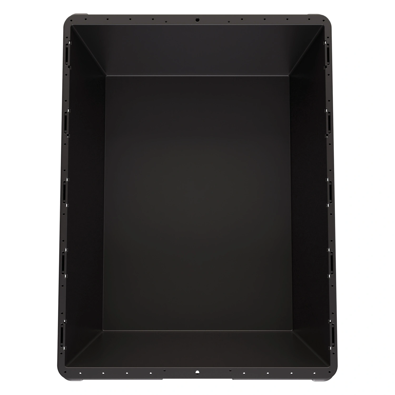 Вкладываемый контейнер INSTORE KV-8632 800x600x320 мм iPlast чёрный со сплошным дном
