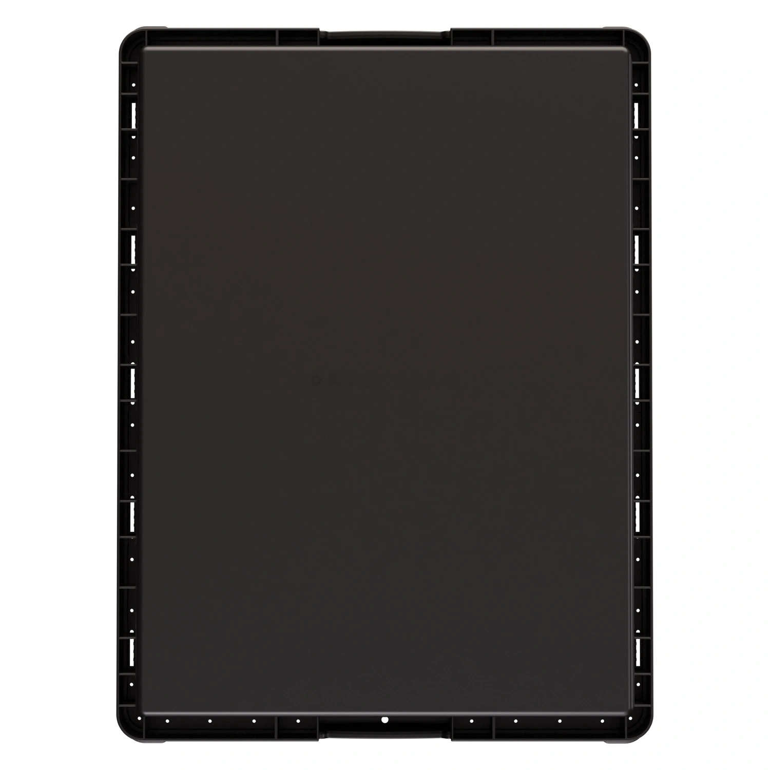 Вкладываемый контейнер INSTORE KV-8632 800x600x320 мм iPlast чёрный со сплошным дном