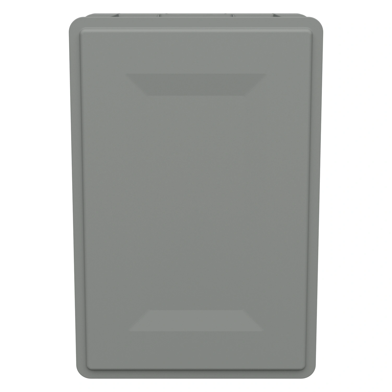 Пищевой ящик универсальный FK-6420 мм iPlast светло-серый со сплошными стенками и дном