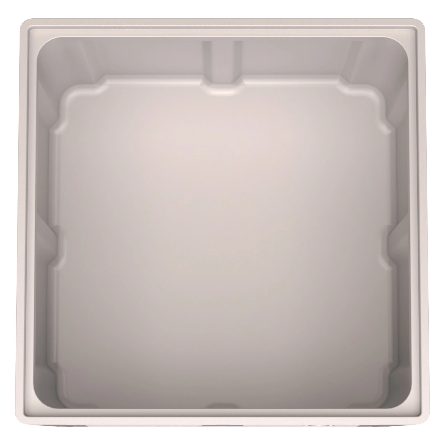 Большой контейнер 1130x1130x760 мм iPlast iBOX светло-серый со сплошными стенками и дном, на ножках