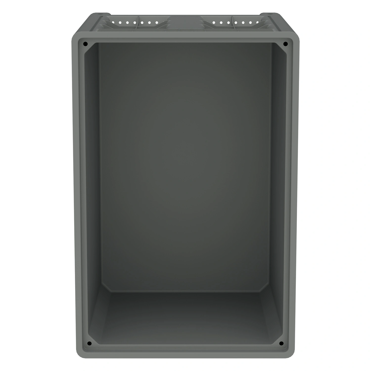 Большой контейнер 1200х800х800 мм iPlast iBOX светло-серый со сплошными стенками и дном, на ножках