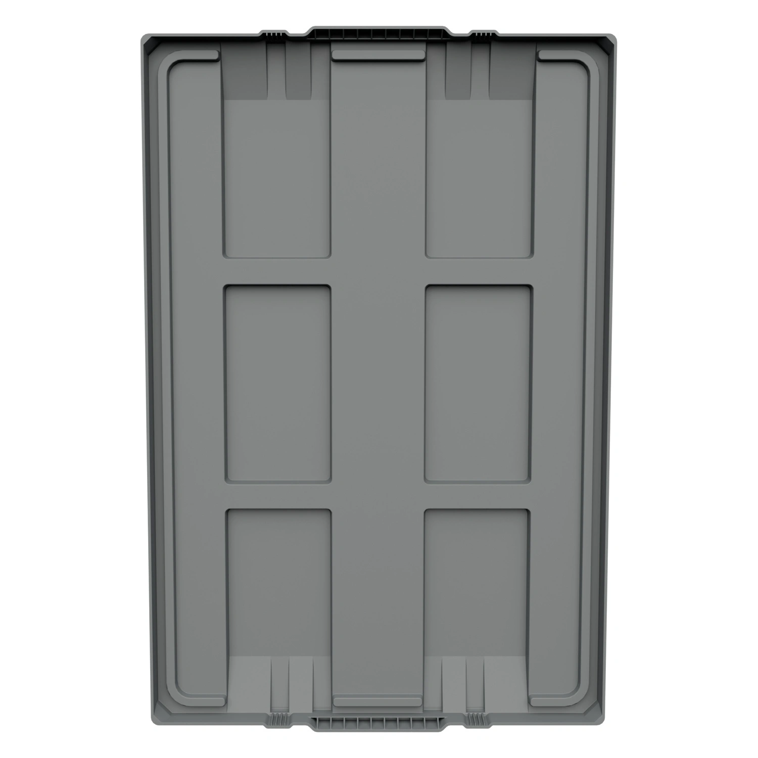 Крышка разборного контейнера Polybox 1200х800х50 мм iPlast серая NEW (05.014)