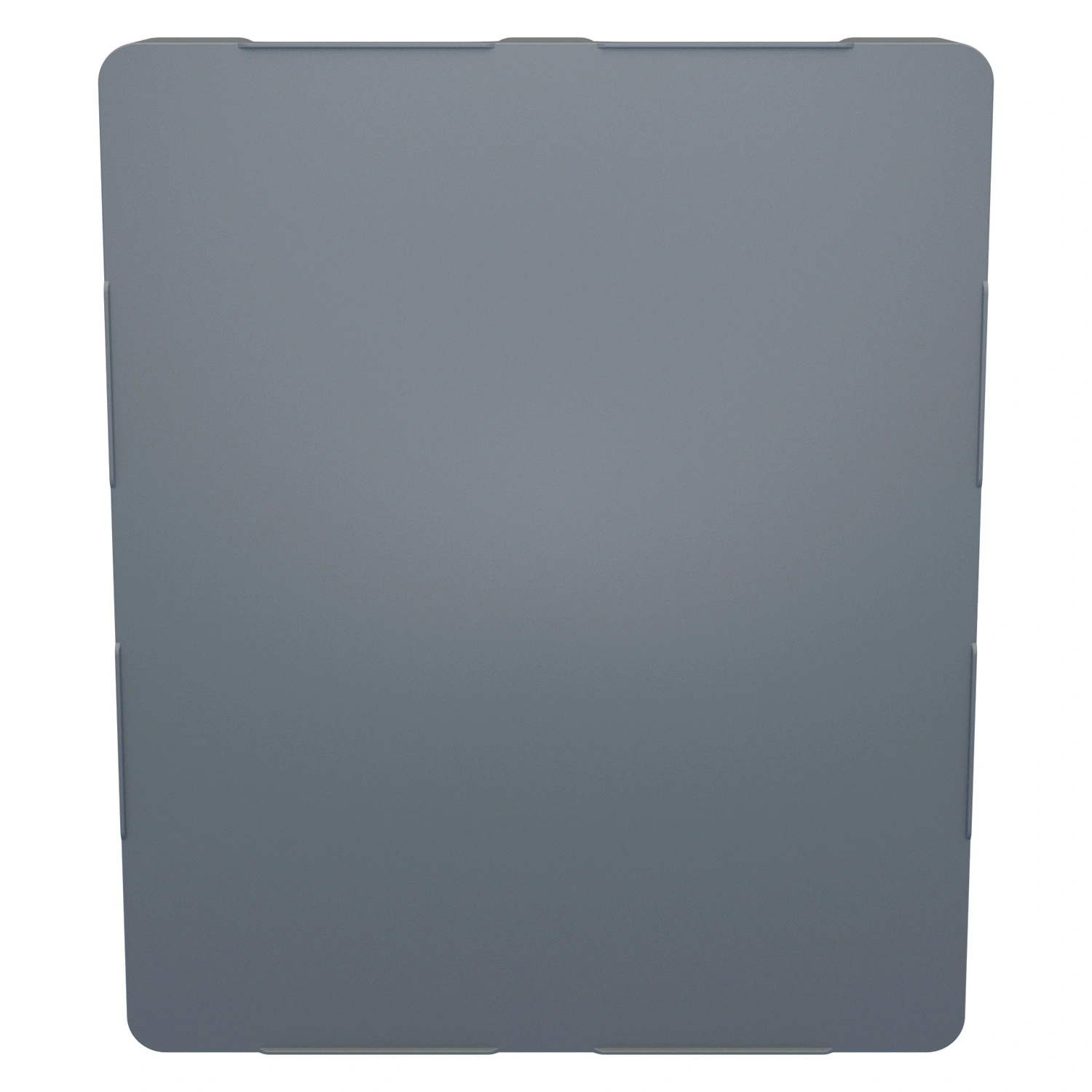 Пластиковый паллет 1200х1000х150 мм iPlast серый сплошной на 2 полозьях с бортиком