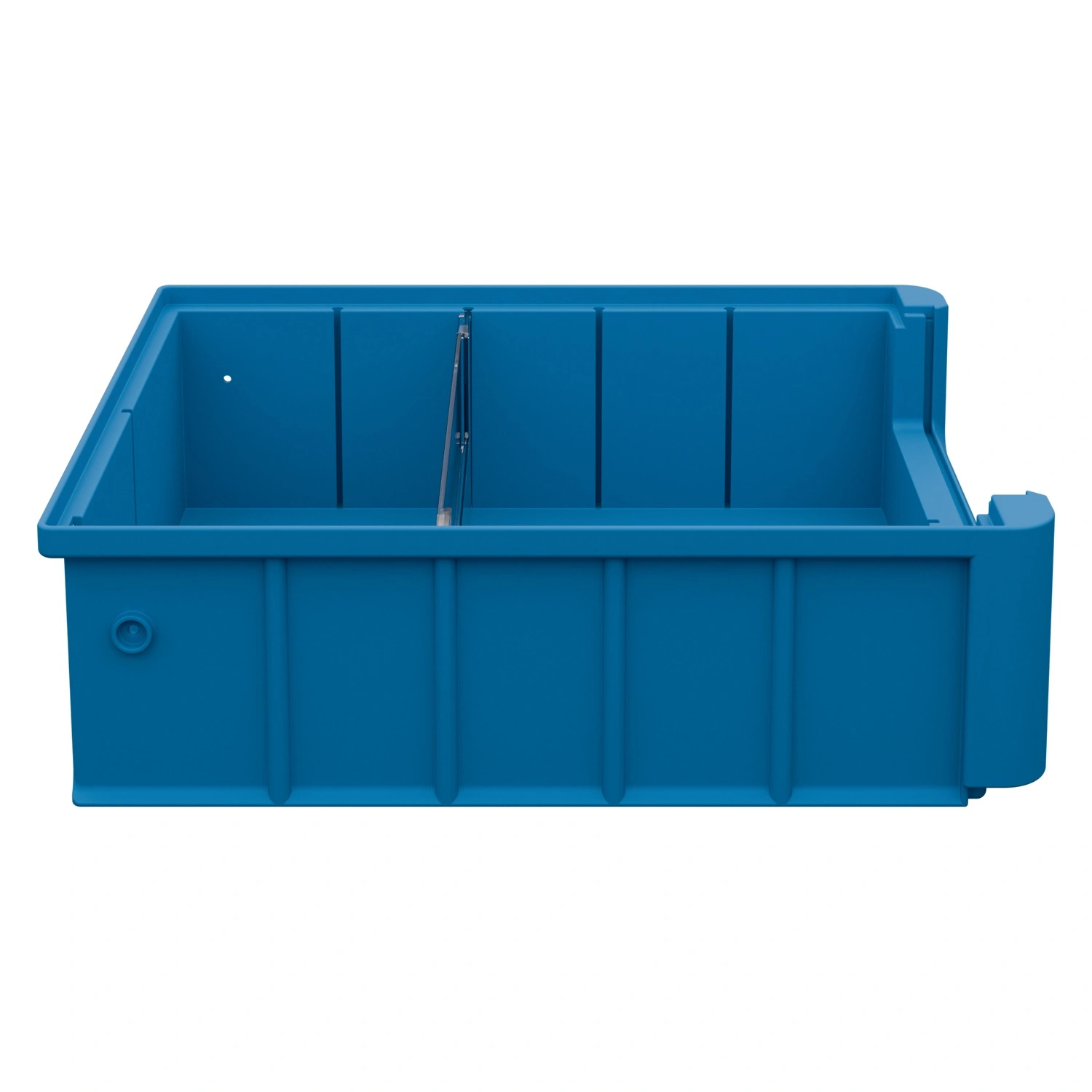 Полочный контейнер SK-3209 300х235х90 мм iPlast голубой с 1 поперечной перегородкой