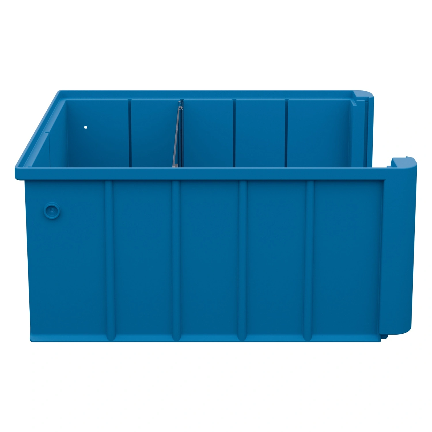 Полочный контейнер SK-3214 300х235х140 мм iPlast голубой с 1 поперечной перегородкой