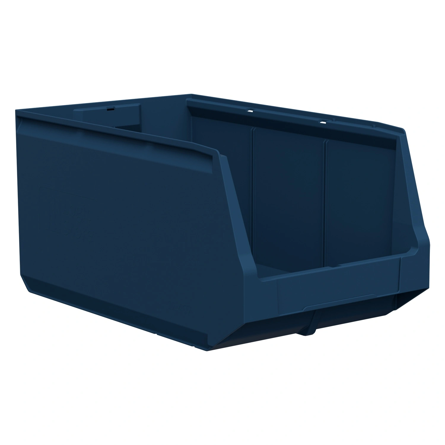 Складской лоток Logic Store 500х300х250 мм iPlast синий индиго с отверстиями для перегородок N1 (12.407.1)