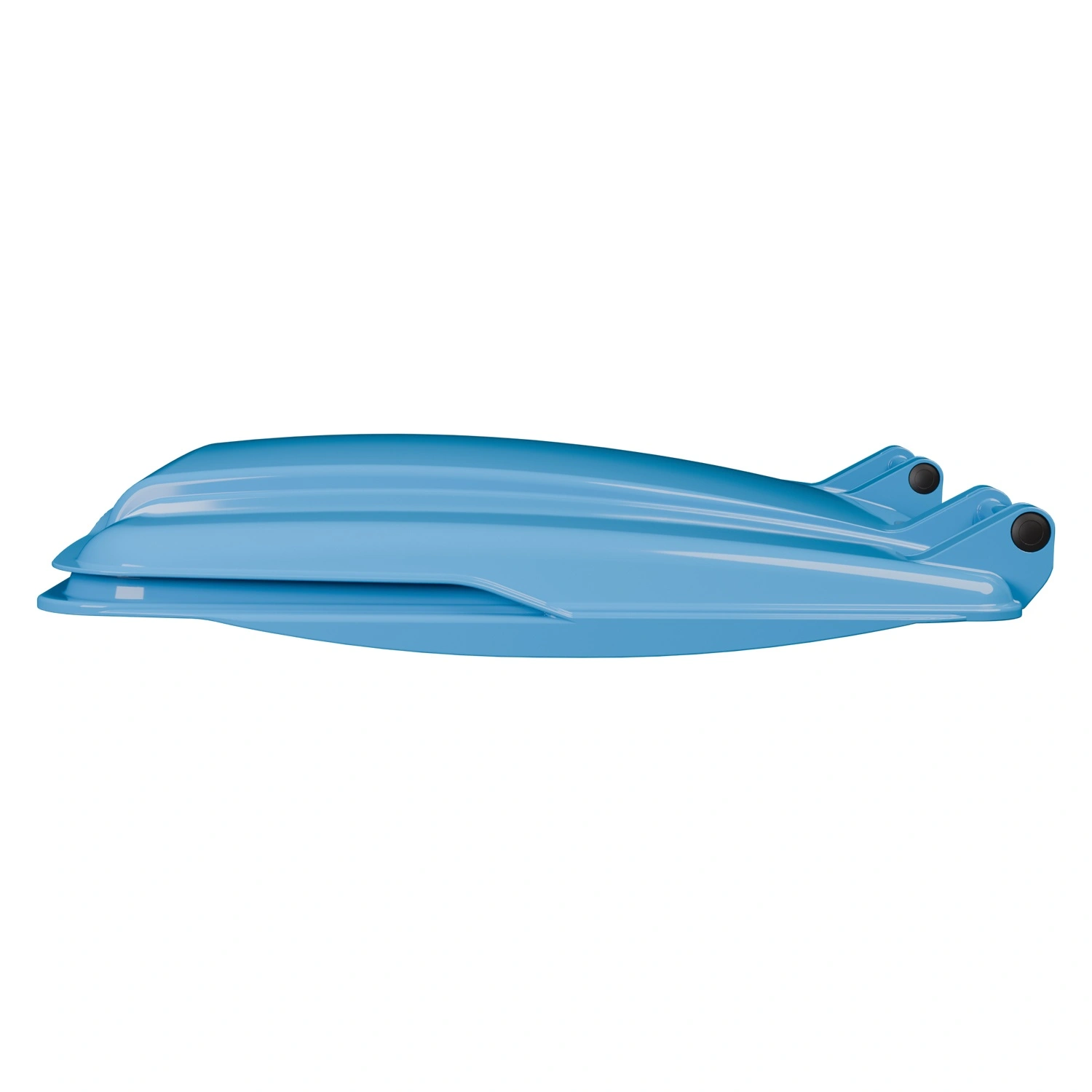 Крышка для мусорного контейнера 1100 л iPlast синяя c осями для крепления