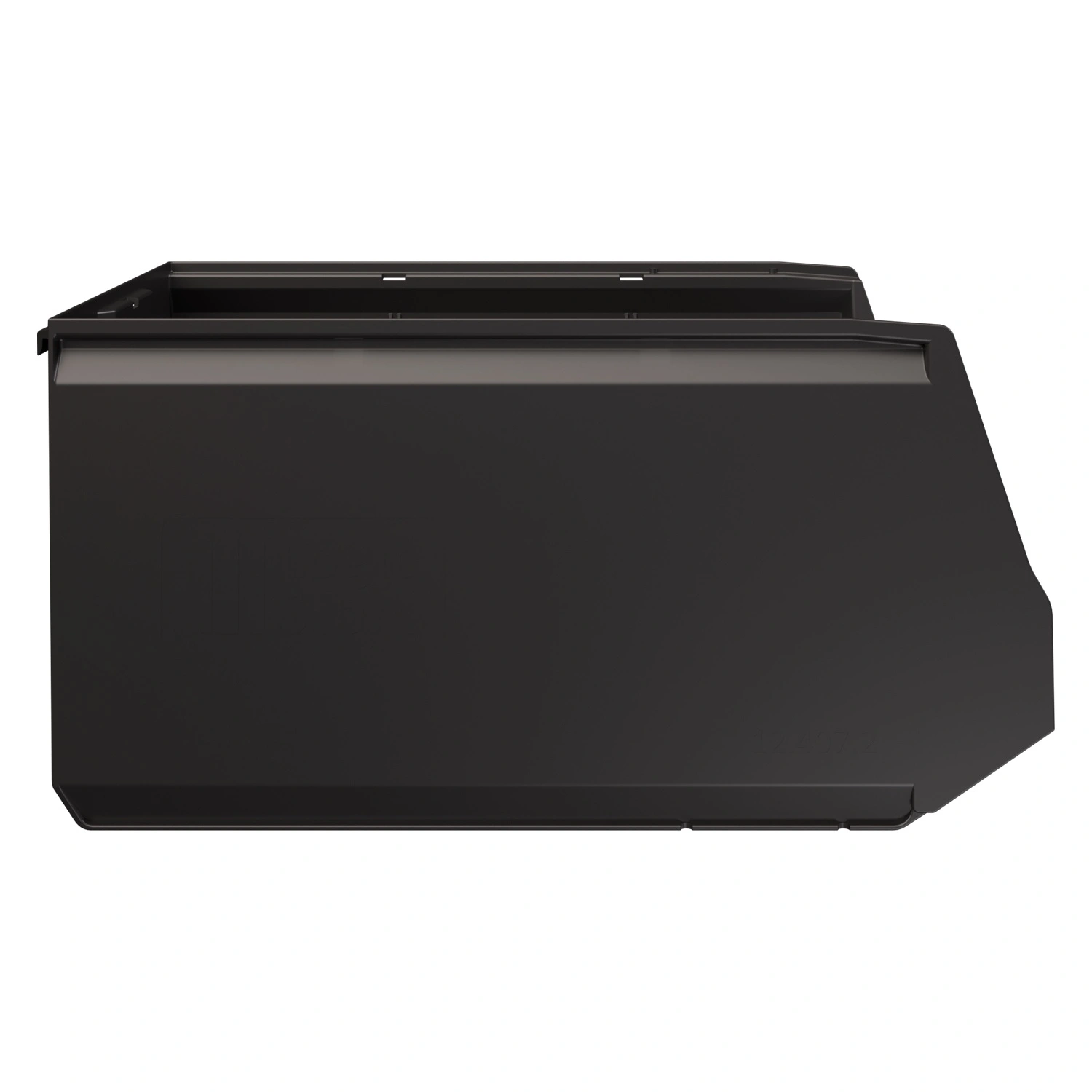 Складской лоток Logic Store 500х300х250 мм iPlast чёрный ЭКО с отверстиями для перегородок N2 (12.407.2)