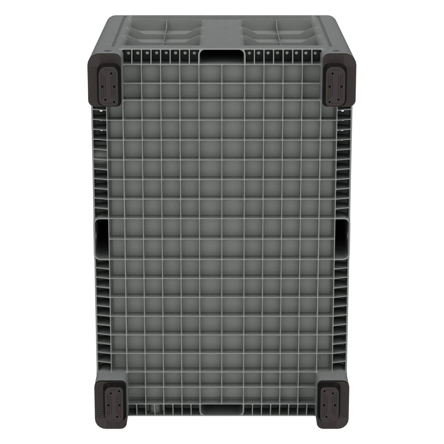 Большой контейнер 1200х800х800 мм iPlast iBOX светло-серый со сплошными стенками и дном, на ножках