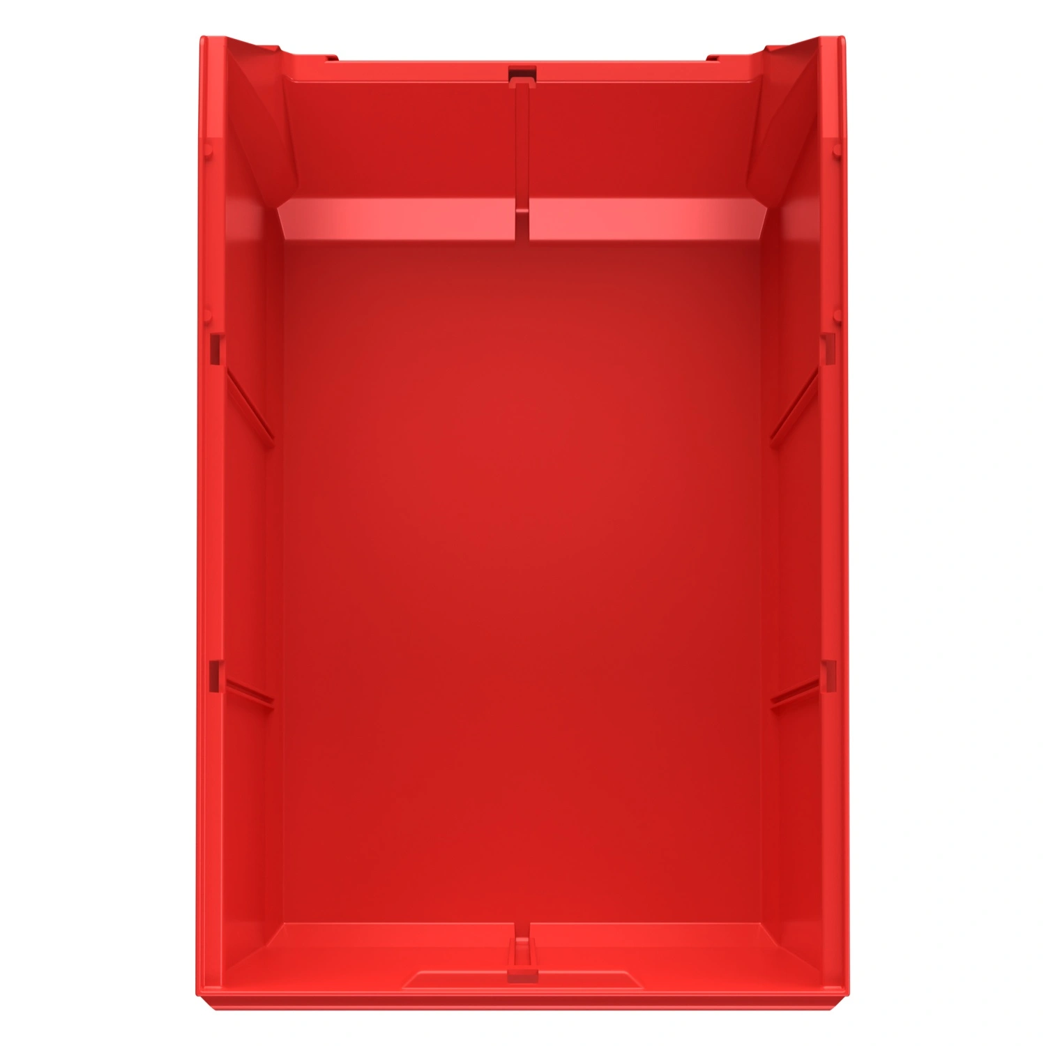 Складской лоток Logic Store 500х300х250 мм iPlast красный с отверстиями для перегородок N2 (12.407.2)