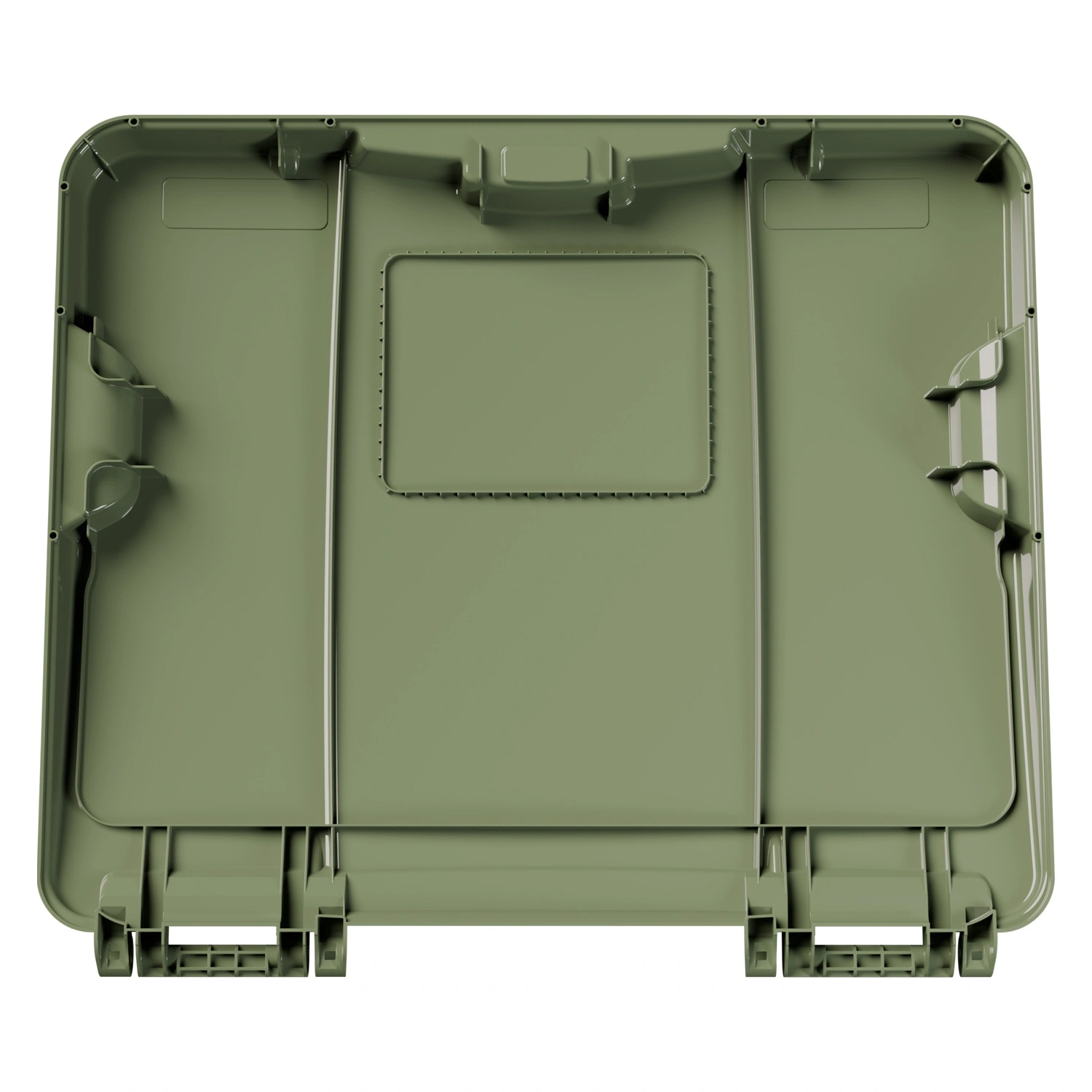 Крышка для мусорного контейнера 1100 л iPlast зелёная NEW (21.056)