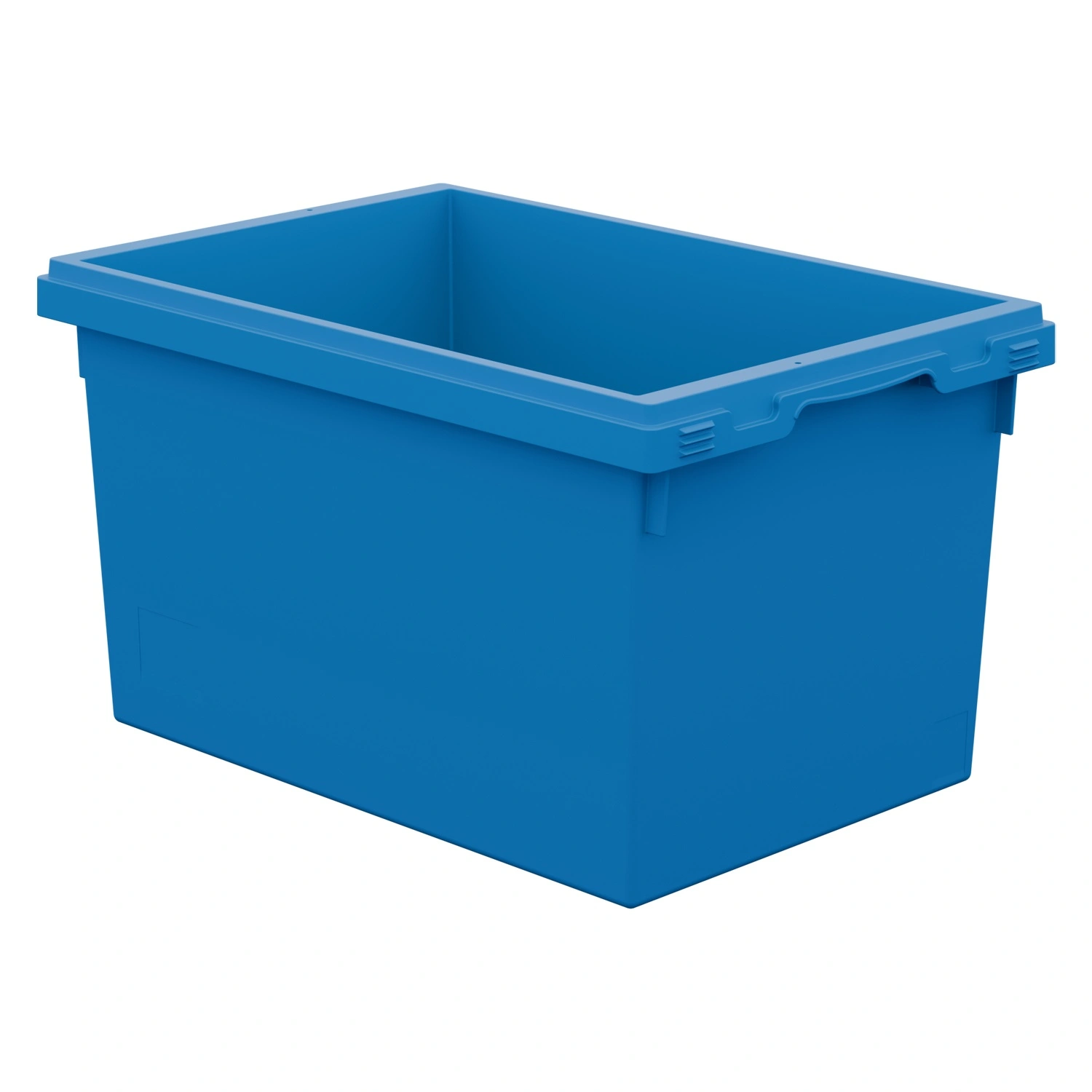 Вкладываемый контейнер INSTORE KV-6432 600x400x320 мм iPlast голубой со сплошным дном