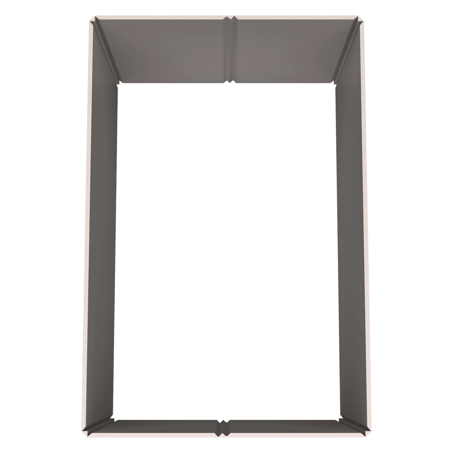 Стенка контейнера СПП 1190x790x700 мм iPlast PolyBox серая