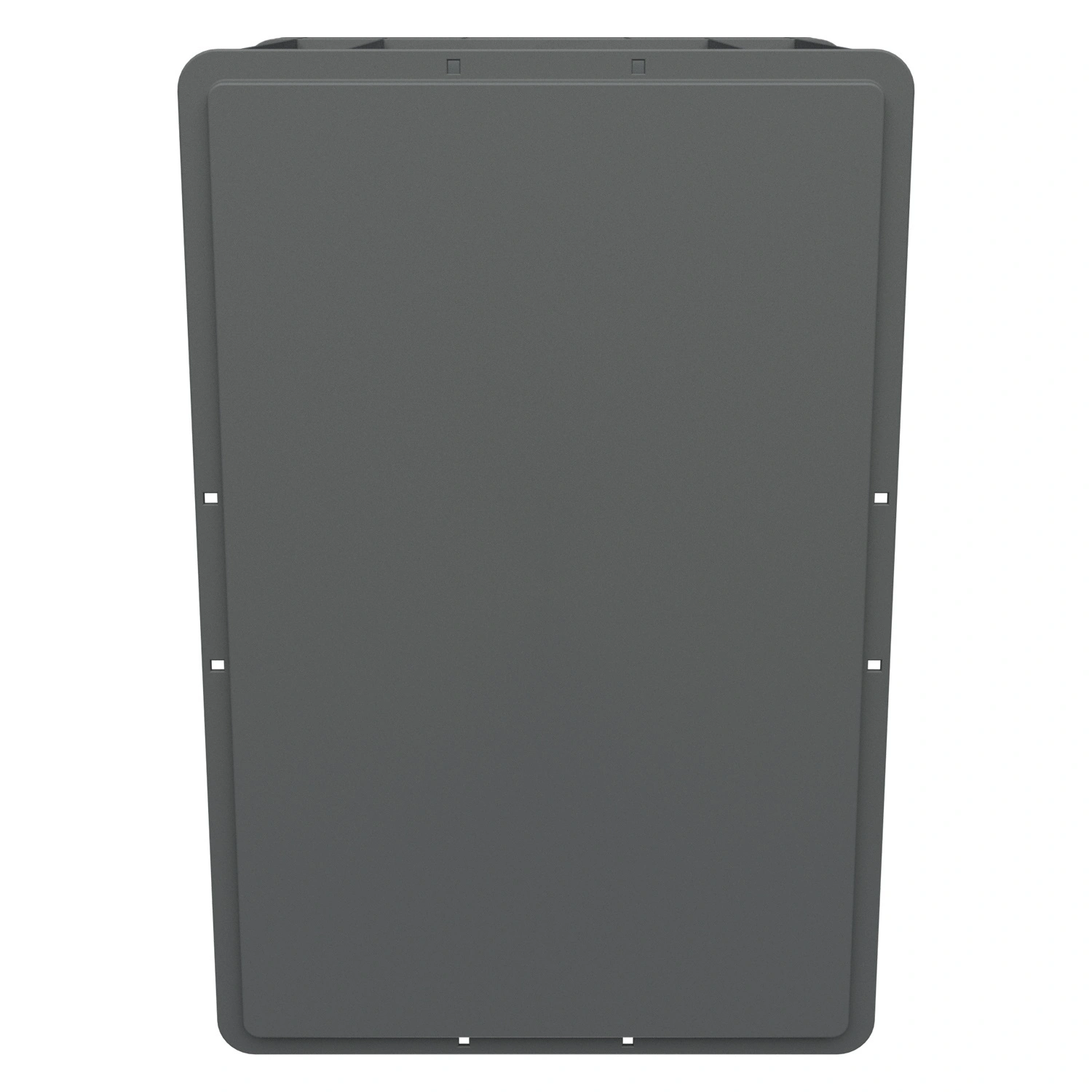 Евроконтейнер ЕС-6432.2 600х400х320 мм iPlast серый со сплошным дном и закрытыми ручками