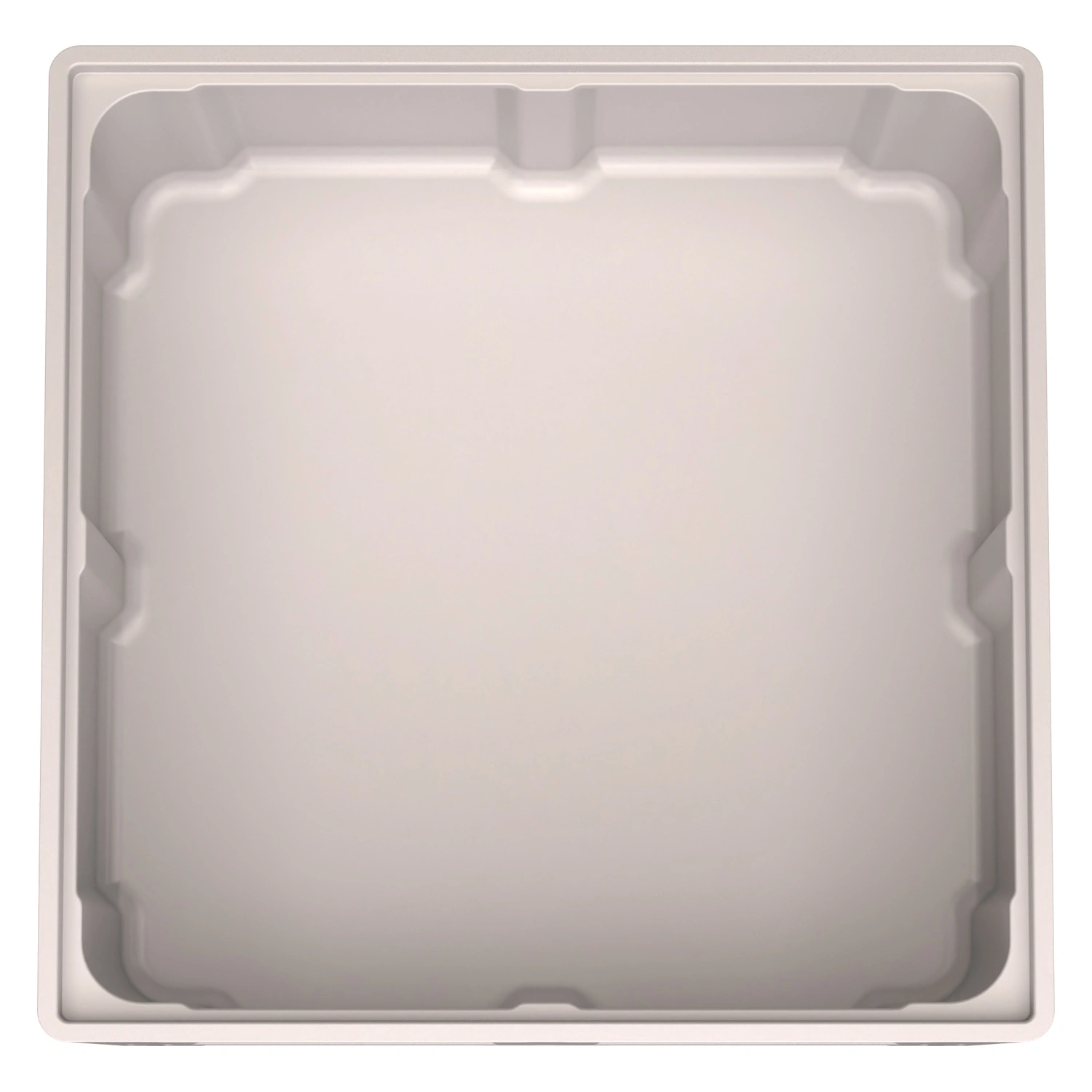 Большой контейнер 1130x1130x580 мм iPlast iBOX светло-серый со сплошными стенками и дном, на ножках