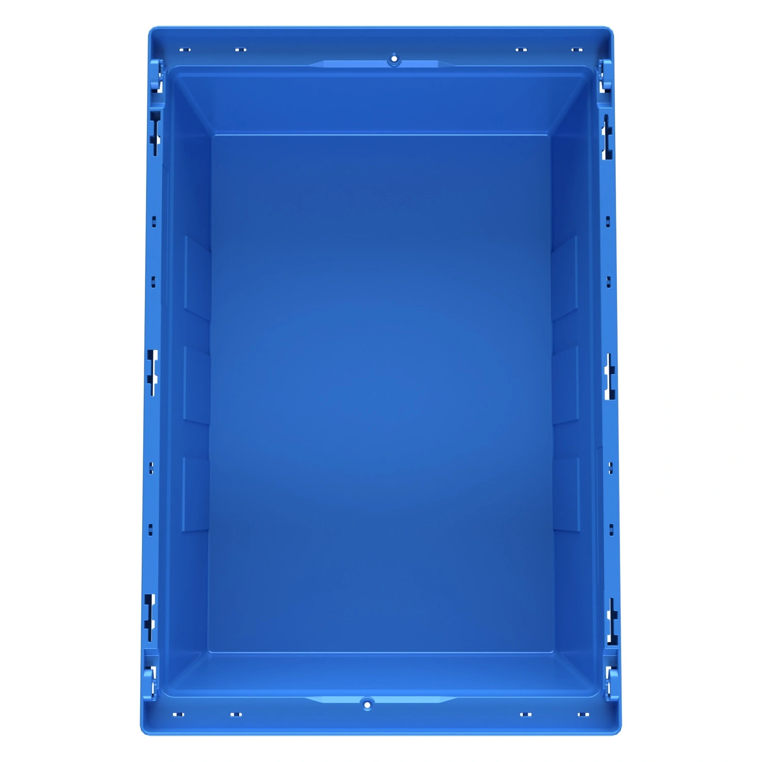 Вкладываемый контейнер INSTORE KV-6422 600x400x220 мм iPlast голубой со сплошным дном