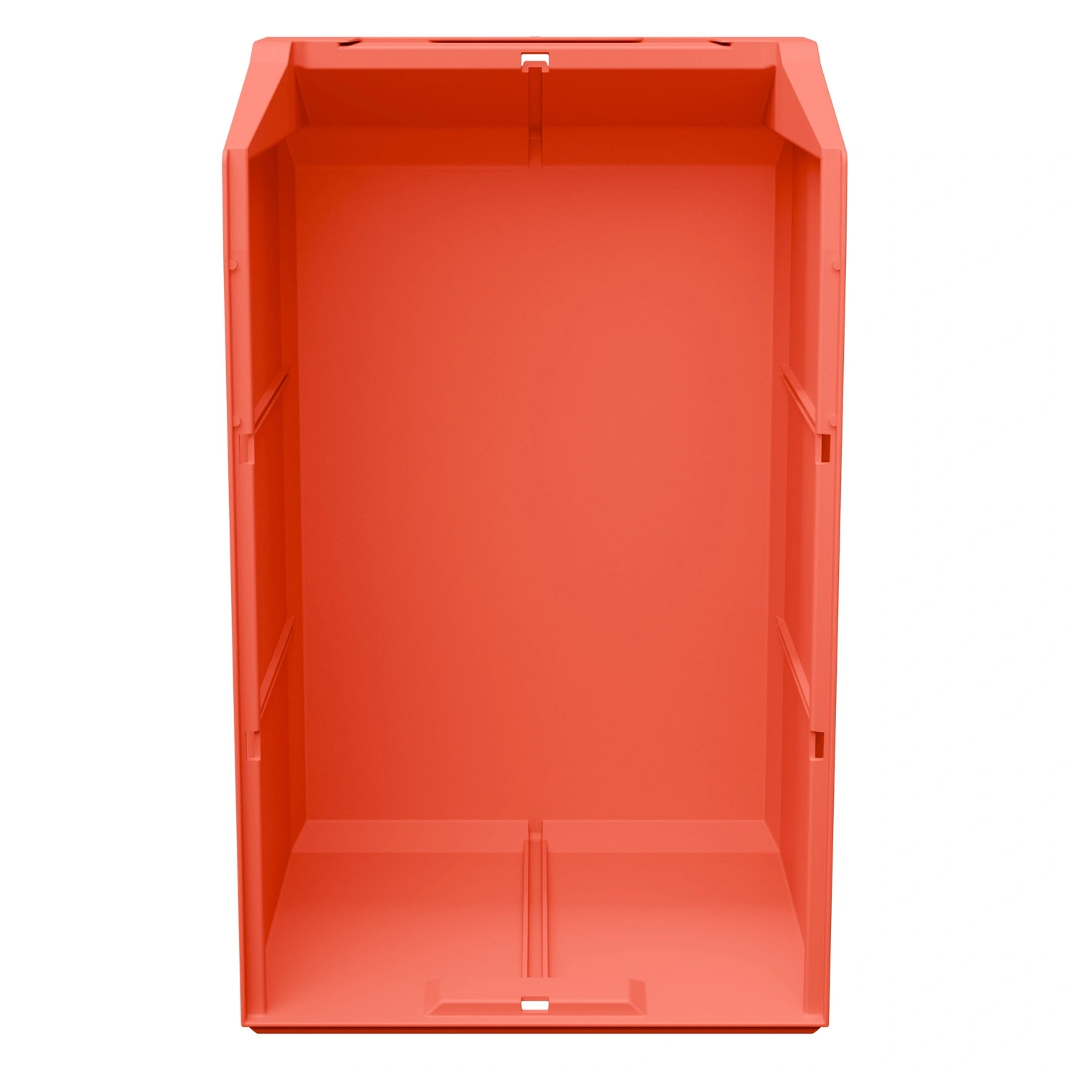 Складской лоток Logic Store 500х300х250 мм iPlast красный с отверстиями для перегородок и наклейкой сбоку