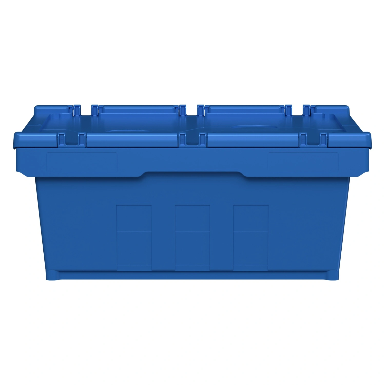 Вкладываемый контейнер INSTORE KVR-6422 600х400х245 мм iPlast голубой с усиленным дном и распашной крышкой