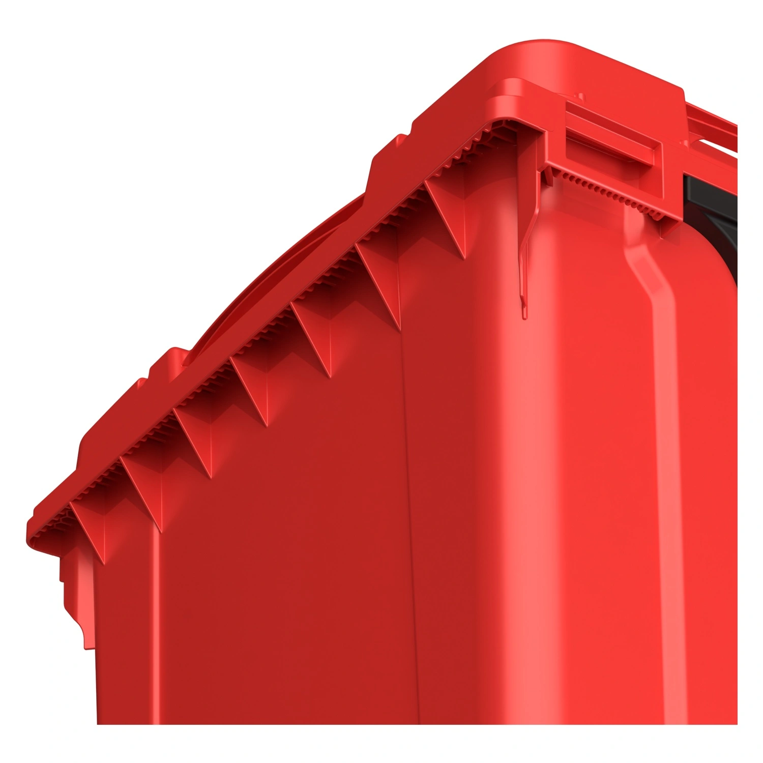 Мусорный контейнер 1100 л iPlast красный 4-колёсный с красной крышкой N1 (20.807.1)