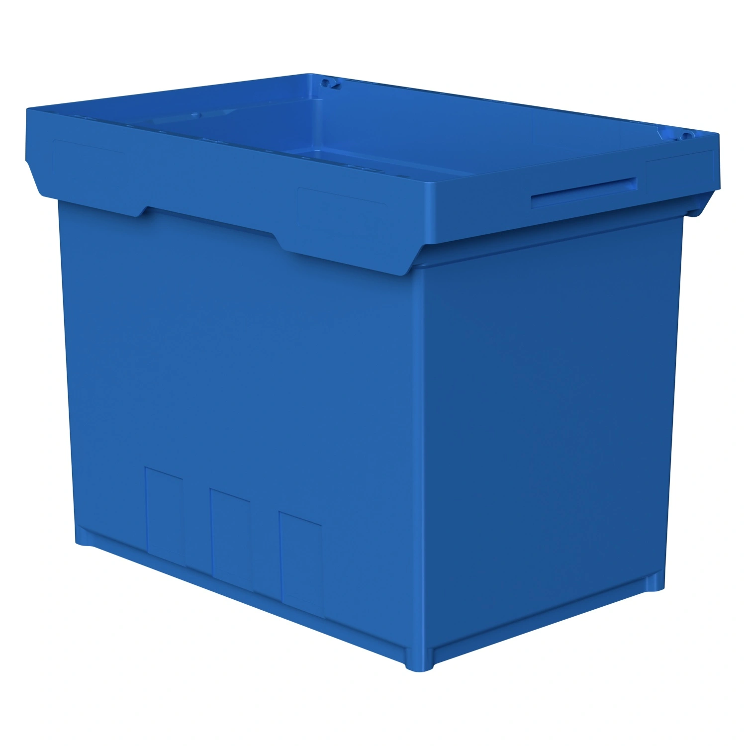 Вкладываемый контейнер INSTORE KVR-6442 600x400x435 мм iPlast голубой с усиленным дном