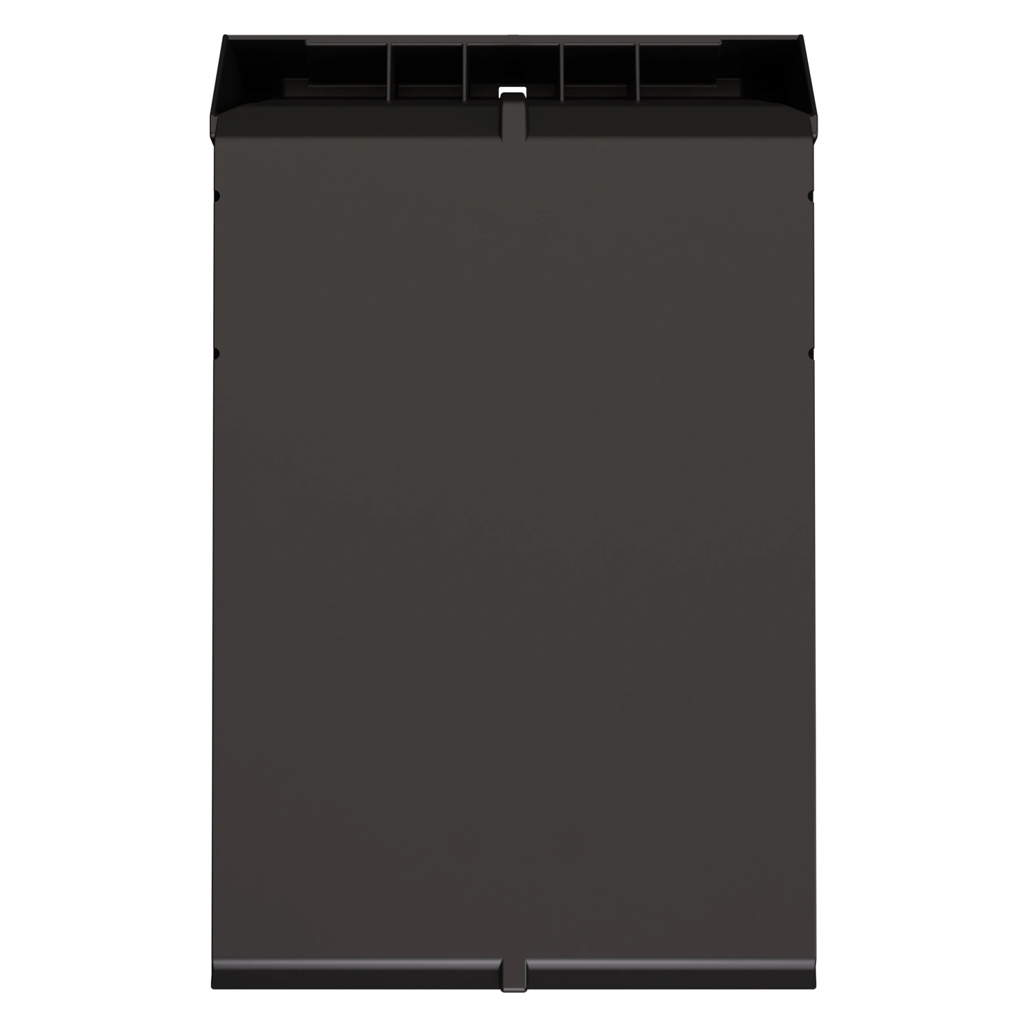 Складской лоток Logic Store 500х300х250 мм iPlast чёрный ЭКО с отверстиями для перегородок N2 (12.407.2)
