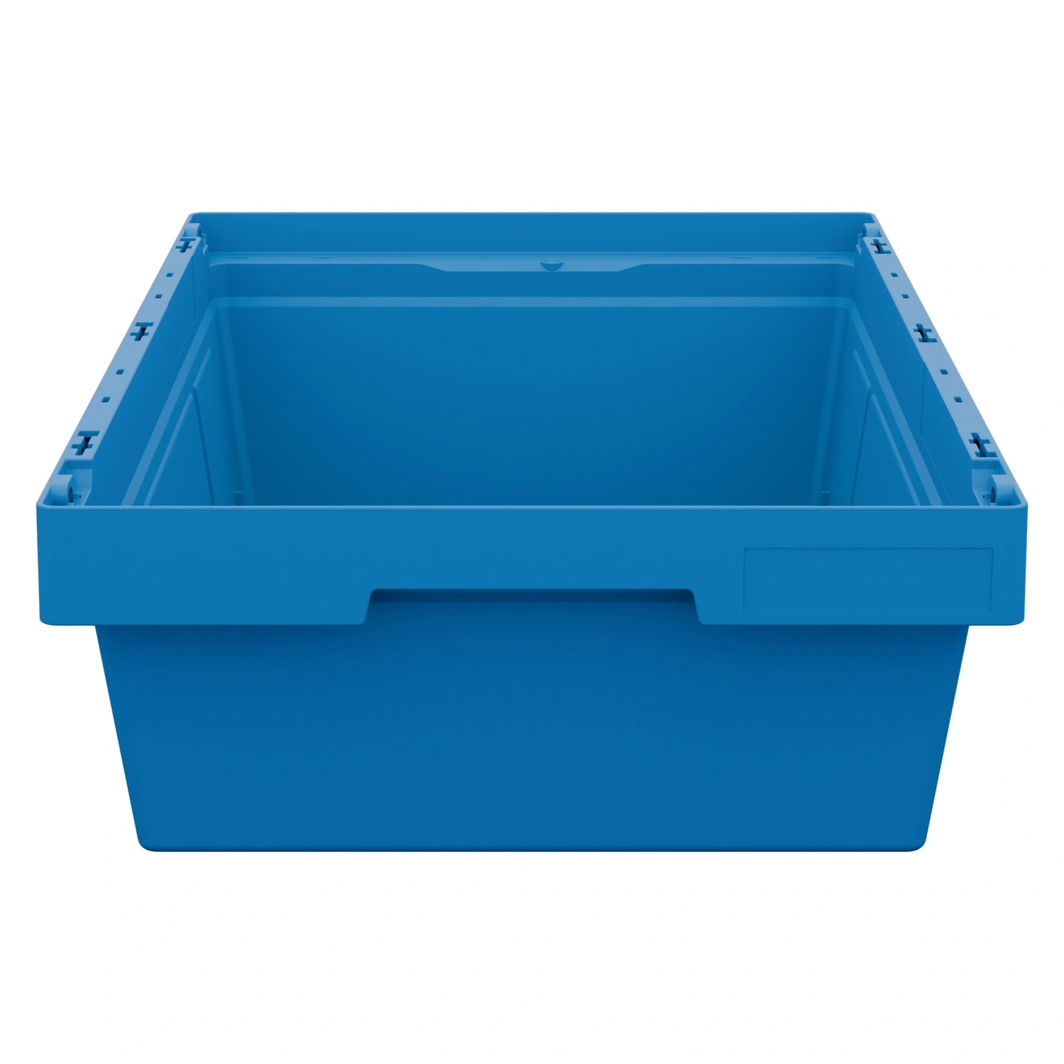 Вкладываемый контейнер INSTORE KV-6417 600x400x172 мм iPlast голубой со сплошным дном