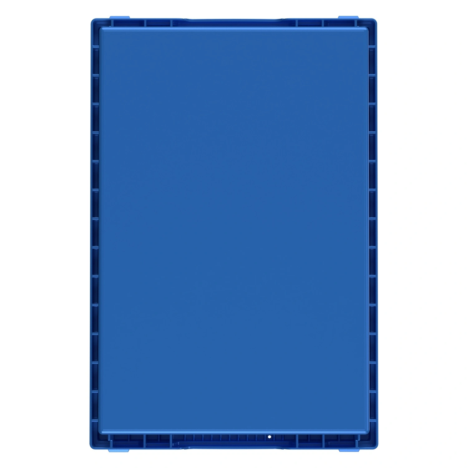 Вкладываемый контейнер INSTORE KV-6432 600x400x320 мм iPlast голубой со сплошным дном