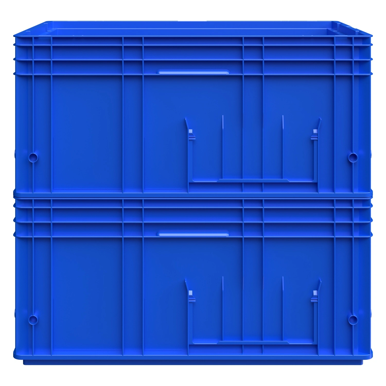 Ящик RL-KLT 6280 594х396х280 мм iPlast голубой с дренажными отверстиями в дне Ящик RL-KLT 6280 594х396х280 мм iPlast голубой с дренажными отверстиями в дне