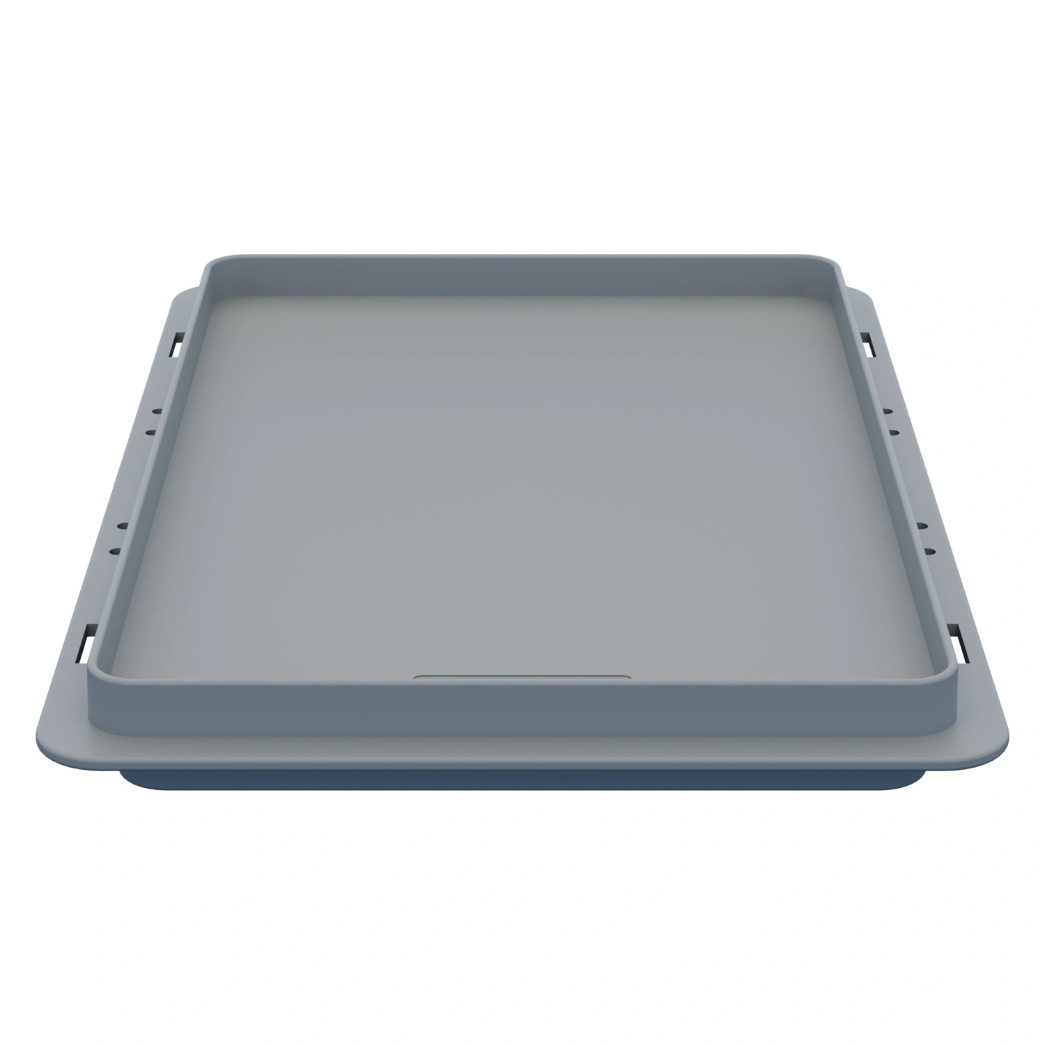 Крышка пластиковая 300х200 мм iPlast светло-серая для ящиков KLT-3215, 3147