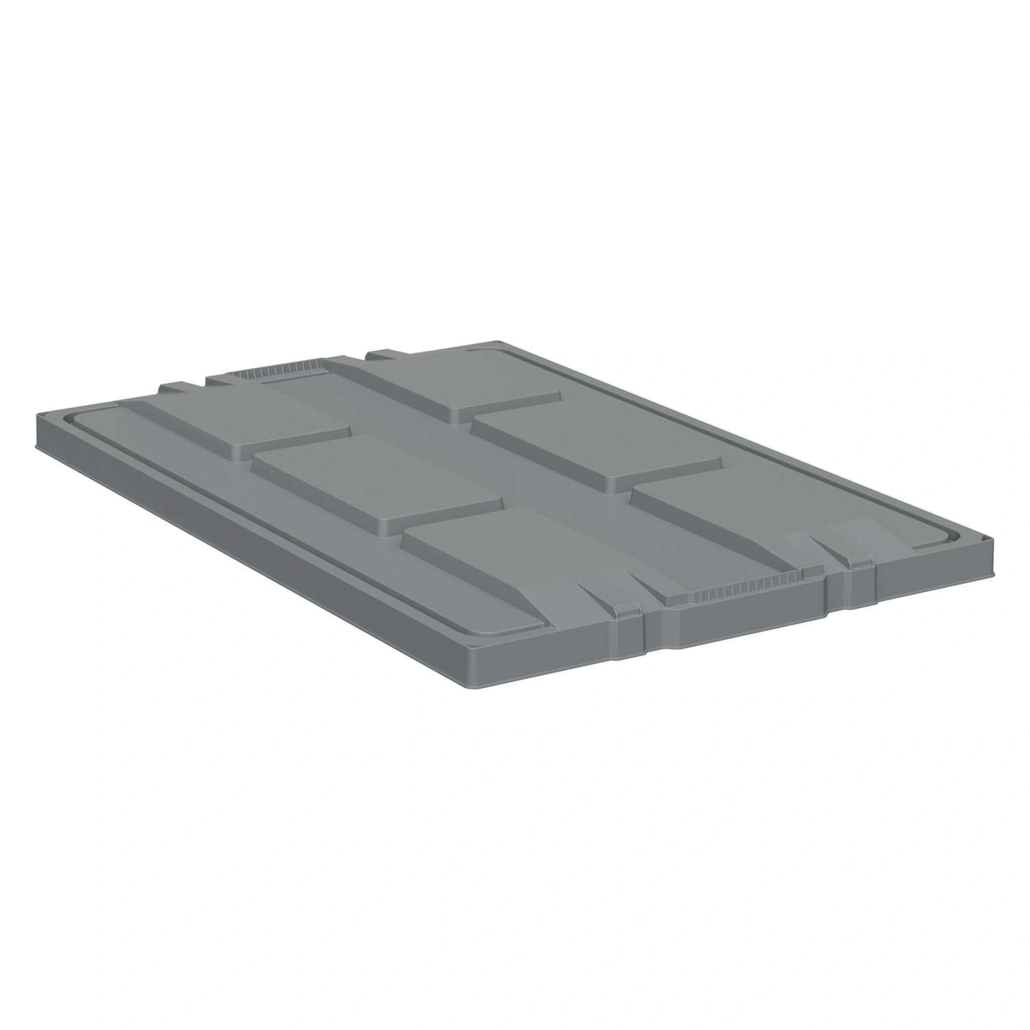 Крышка разборного контейнера Polybox 1200х800х50 мм iPlast серая 