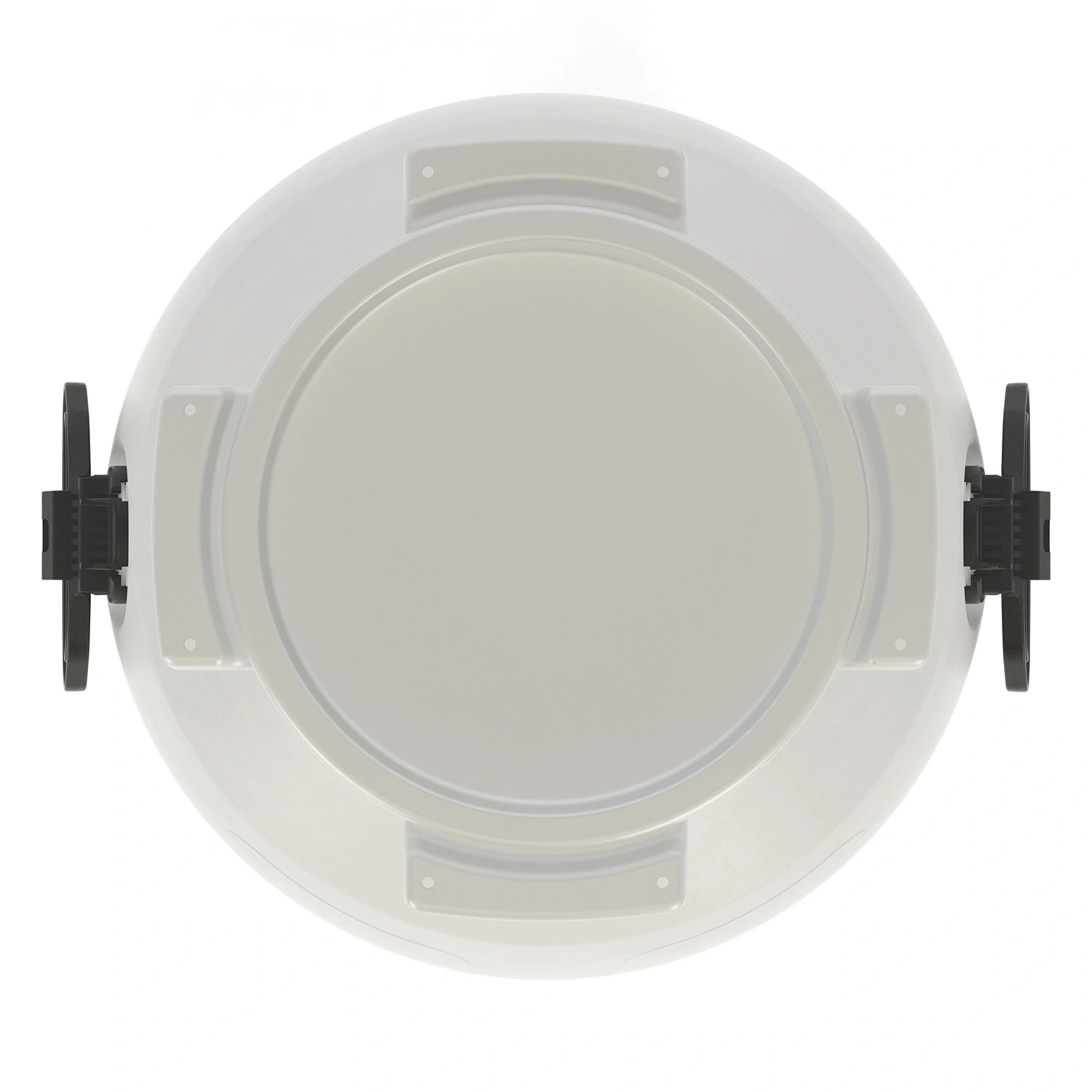 Пластиковая бочка 51 л белая с резьбовой крышкой