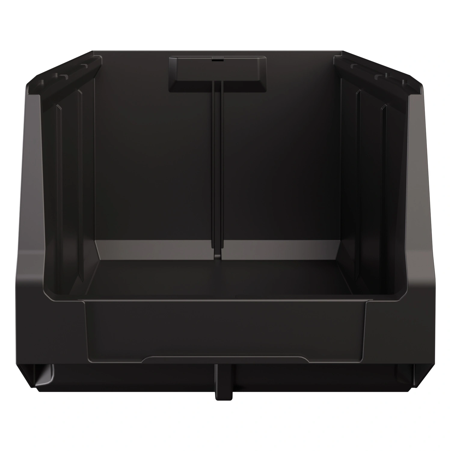Складской лоток Logic Store 500х300х250 мм iPlast чёрный ЭКО с отверстиями для перегородок N2 (12.407.2)