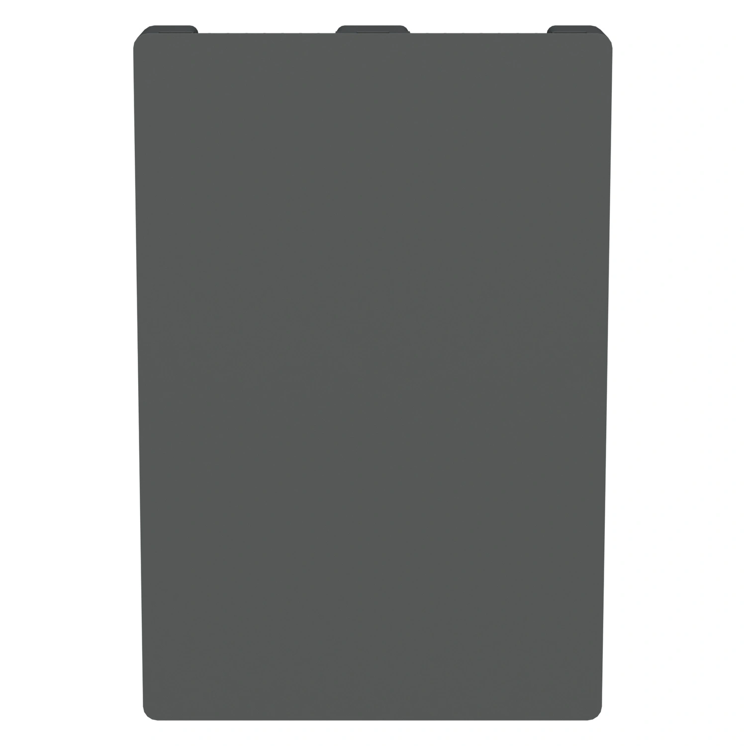 Пластиковый паллет 1200х800х150 мм iPlast серый сплошной на 3 полозьях без бортика