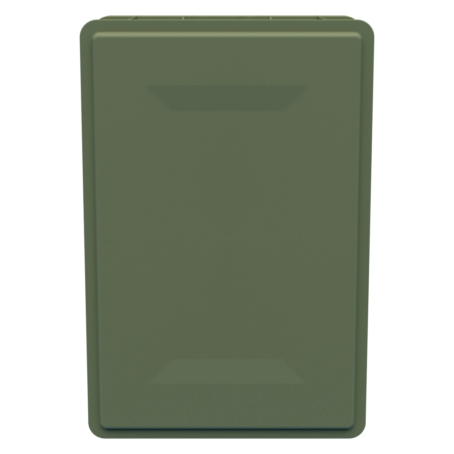 Пищевой ящик универсальный FK-6420 600х400х200 мм iPlast зелёный ЭКО со сплошными стенками и дном