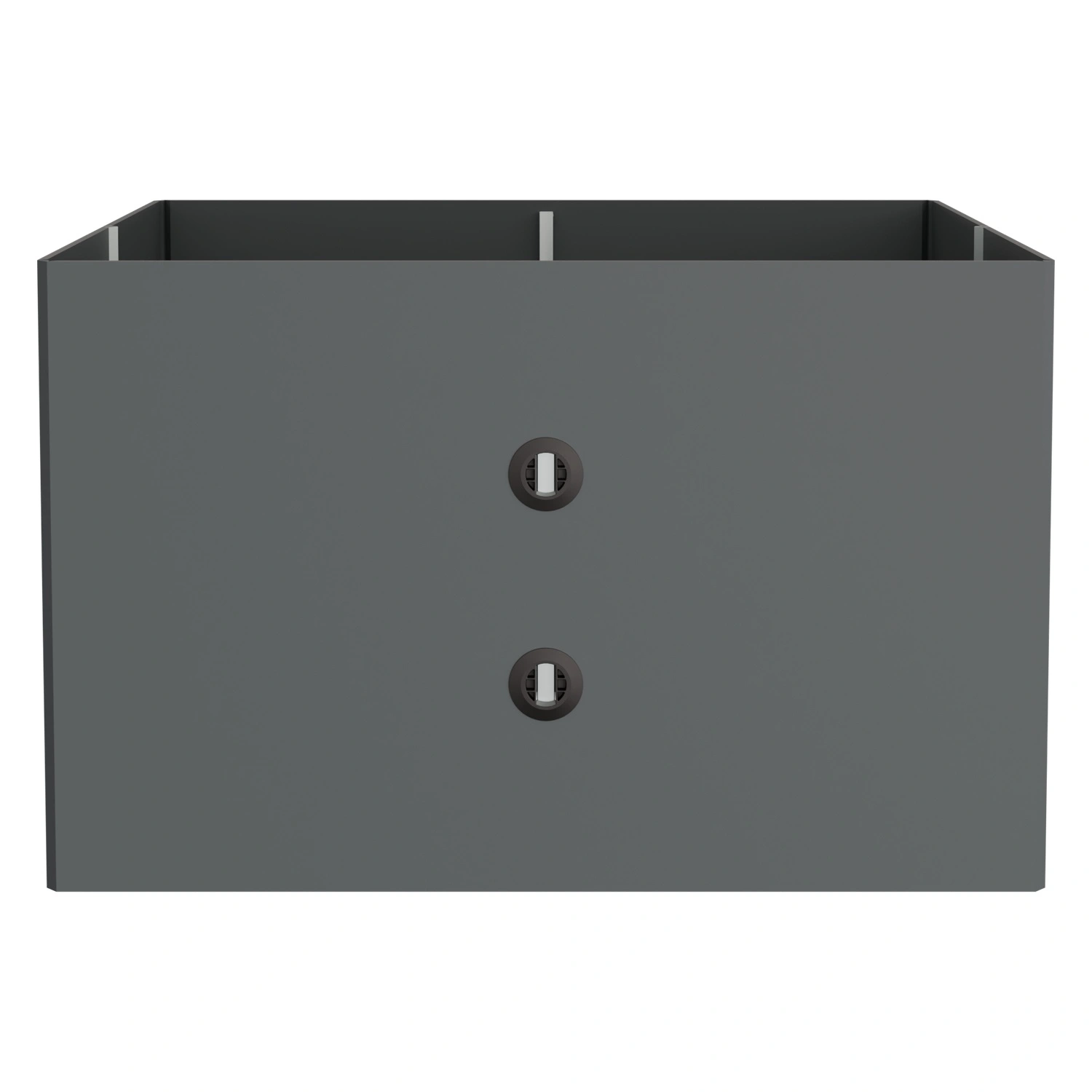 Стенка контейнера Diamond 1425х1095х1125 мм iPlast PolyBox серая Z-образного сложения