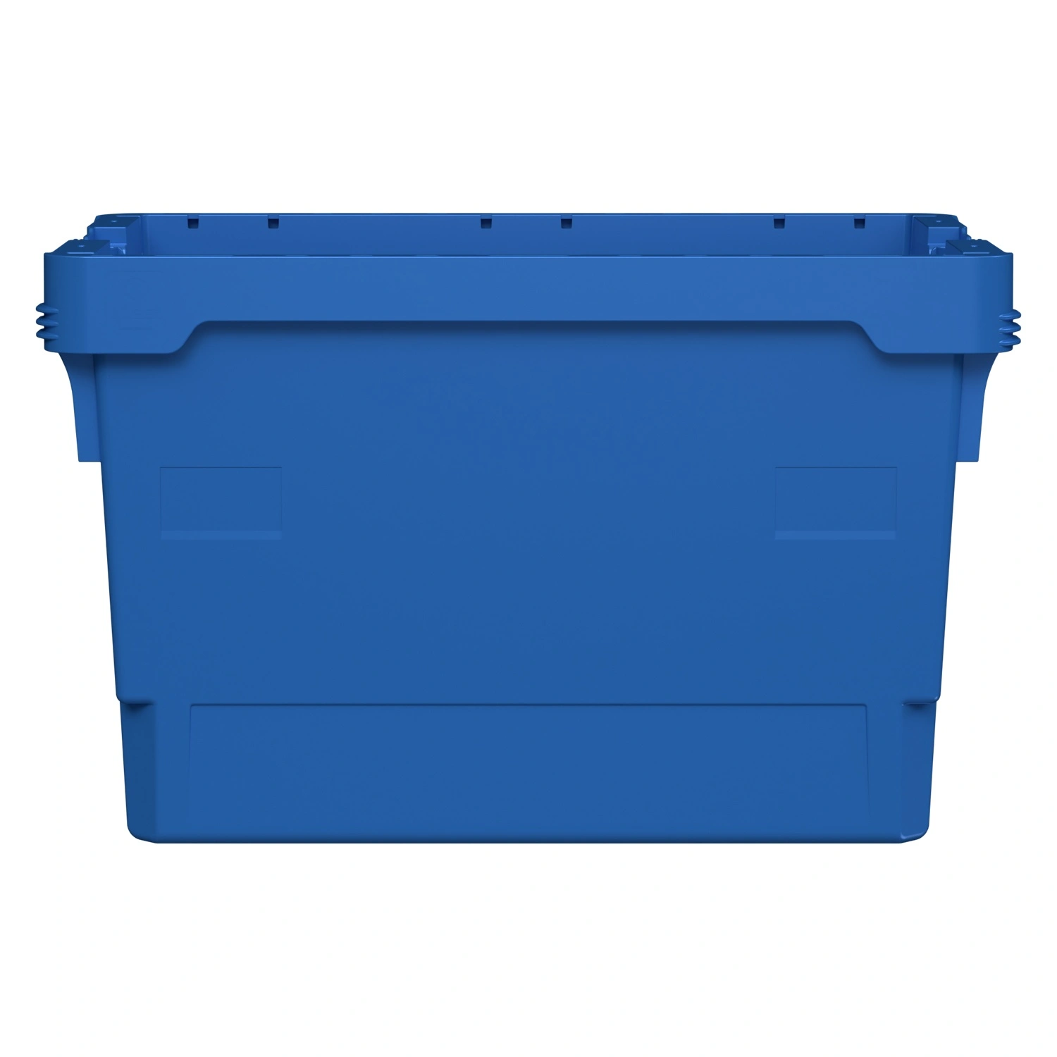 Вкладываемый контейнер INSTORE KV-6437 600x400x370 мм iPlast голубой со сплошным дном