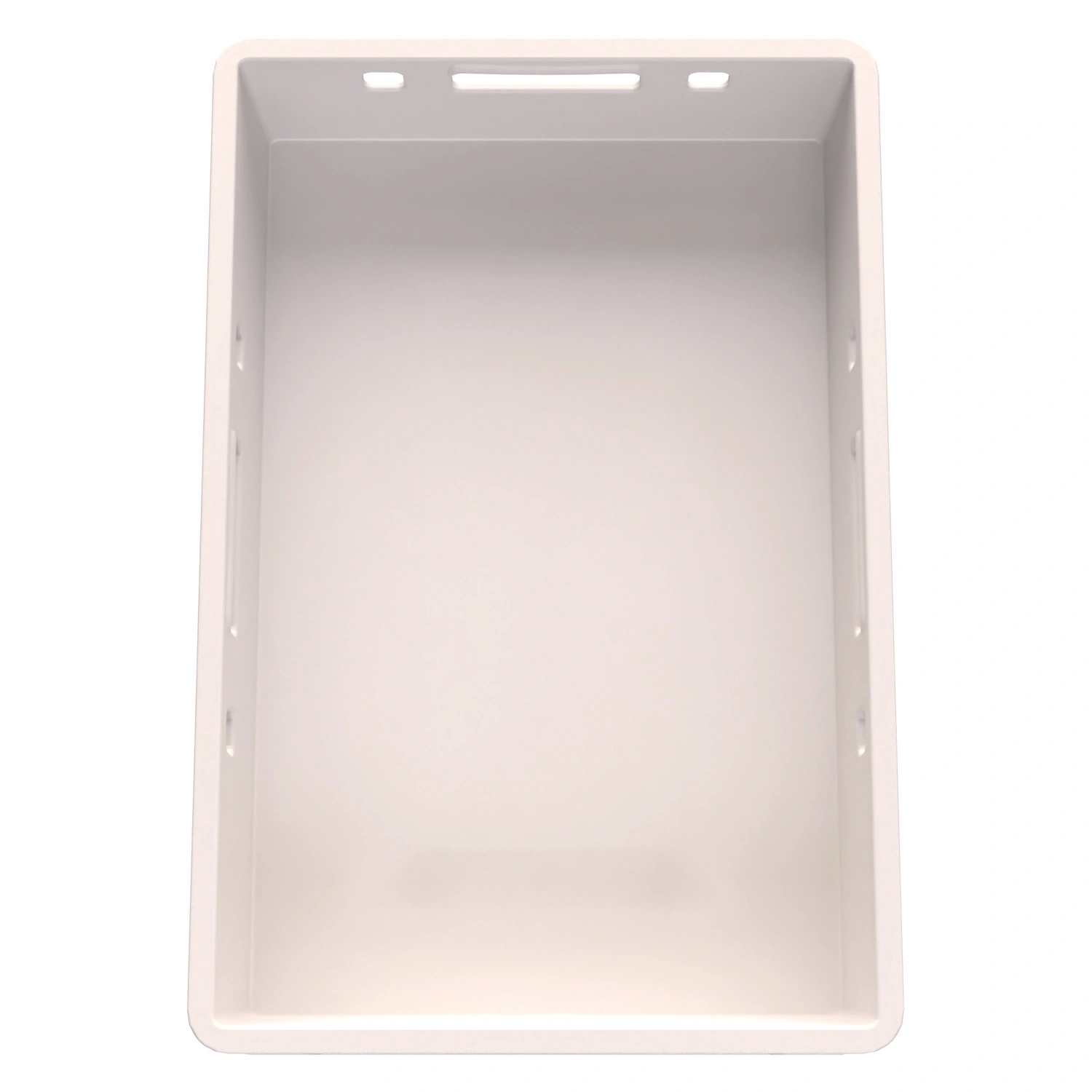 Пищевой ящик универсальный E1 FK-6412 600х400х120 мм iPlast белый со сплошными стенками и дном Пищевой ящик универсальный E1 FK-6412 600х400х120 мм iPlast белый со сплошными стенками и дном