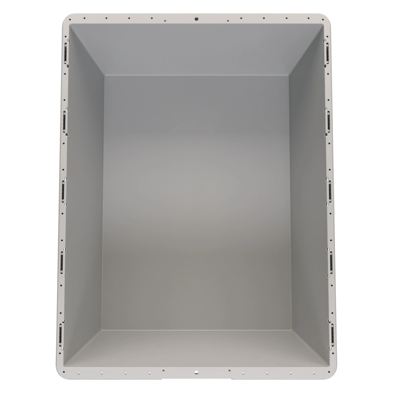 Вкладываемый контейнер INSTORE KVR-8634 800x600x340 мм iPlast светло-серый с усиленным дном