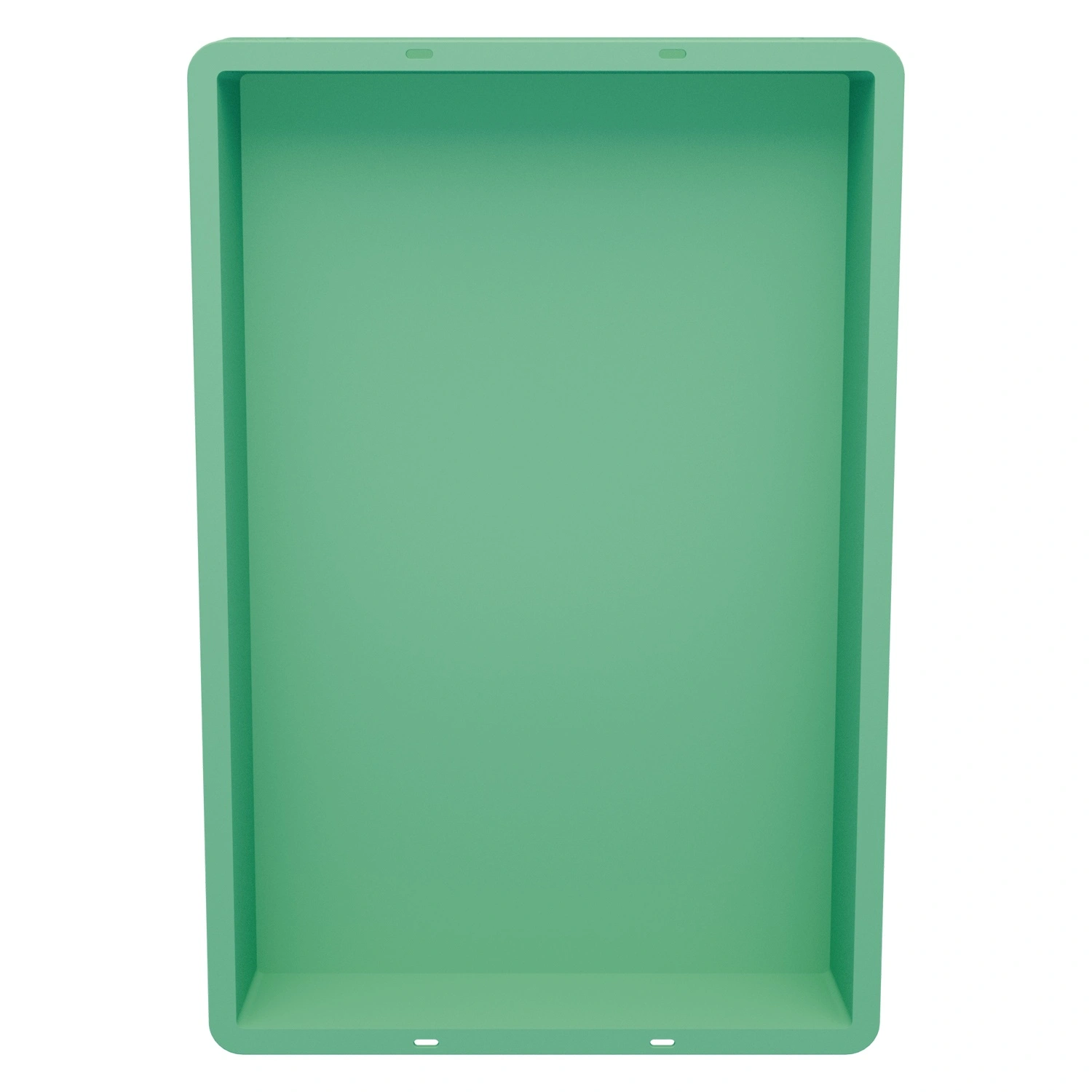 Пищевой ящик универсальный 600х400х75 мм iPlast зелёный ЭКО со сплошными стенками и дном