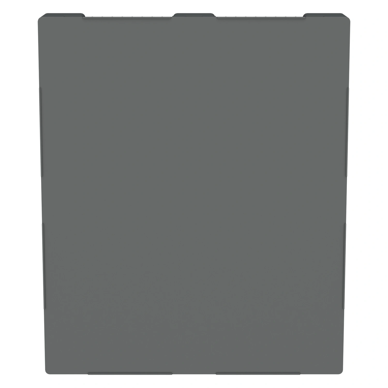 Пластиковый паллет 1200х1000х150 мм iPlast серый сплошной на 3 полозьях с бортиком