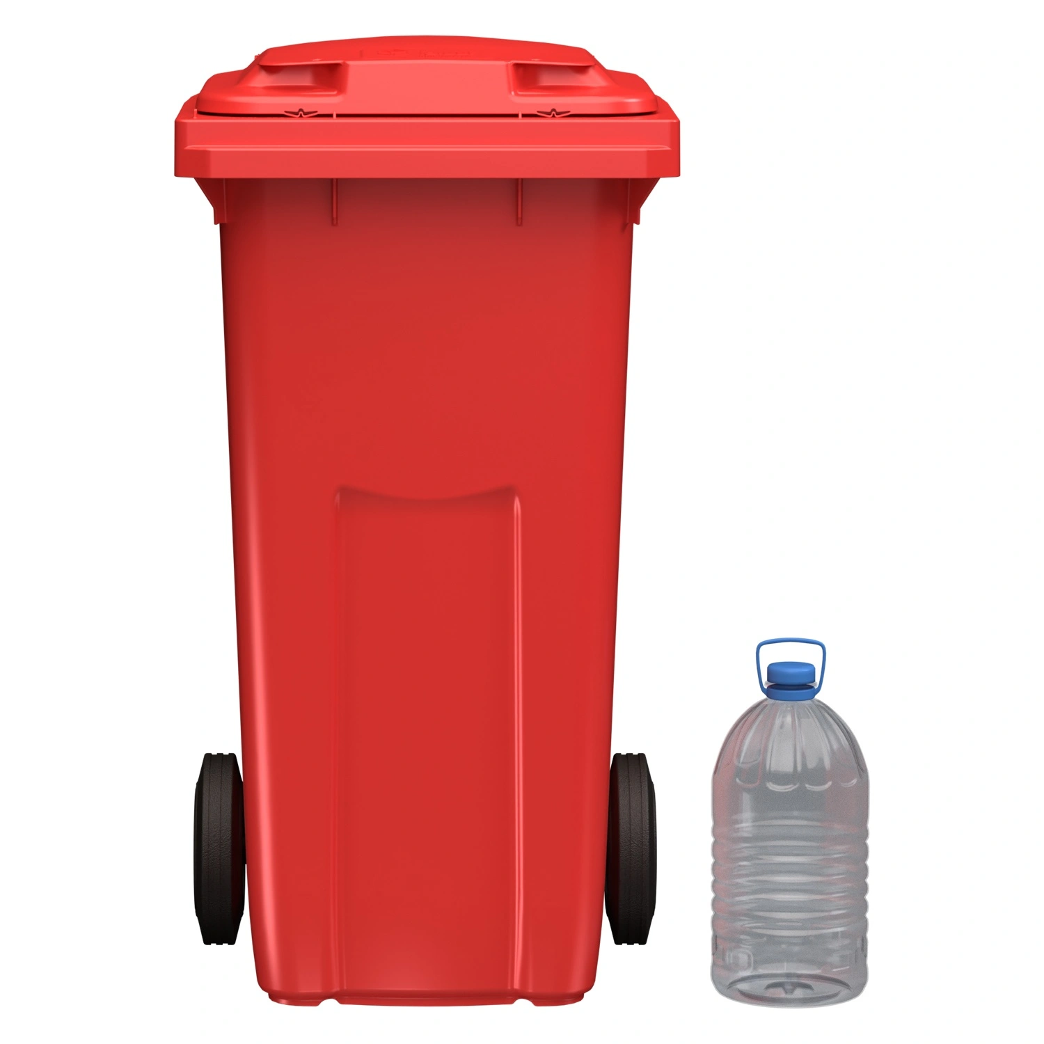 Мусорный контейнер 120 л iPlast красный 2-колёсный (д. 200 мм) с красной крышкой NEW (20.805) Мусорный контейнер 120 л iPlast красный 2-колёсный (д. 200 мм) с красной крышкой NEW (20.805)