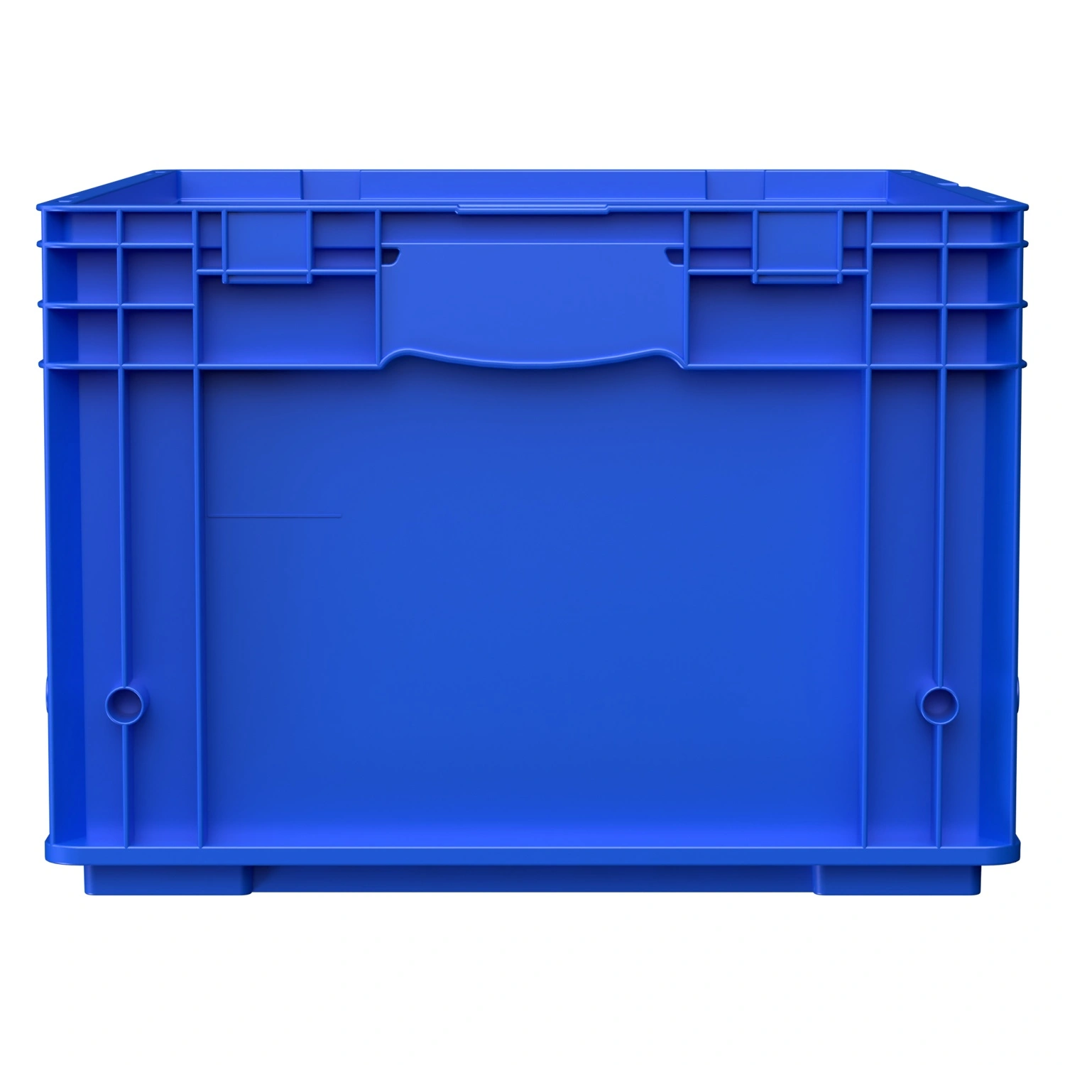 Ящик RL-KLT 6280 594х396х280 мм iPlast голубой с дренажными отверстиями в дне