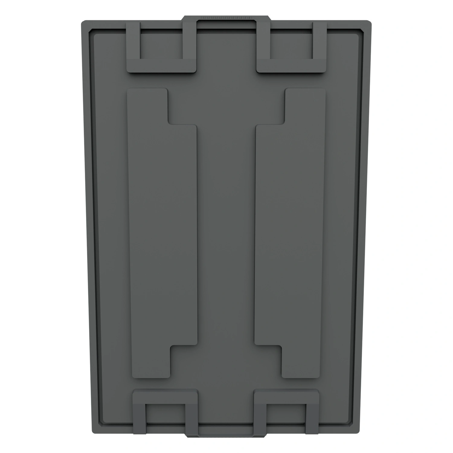 Крышка разборного контейнера Polybox 1200x800x50 мм iPlast серая