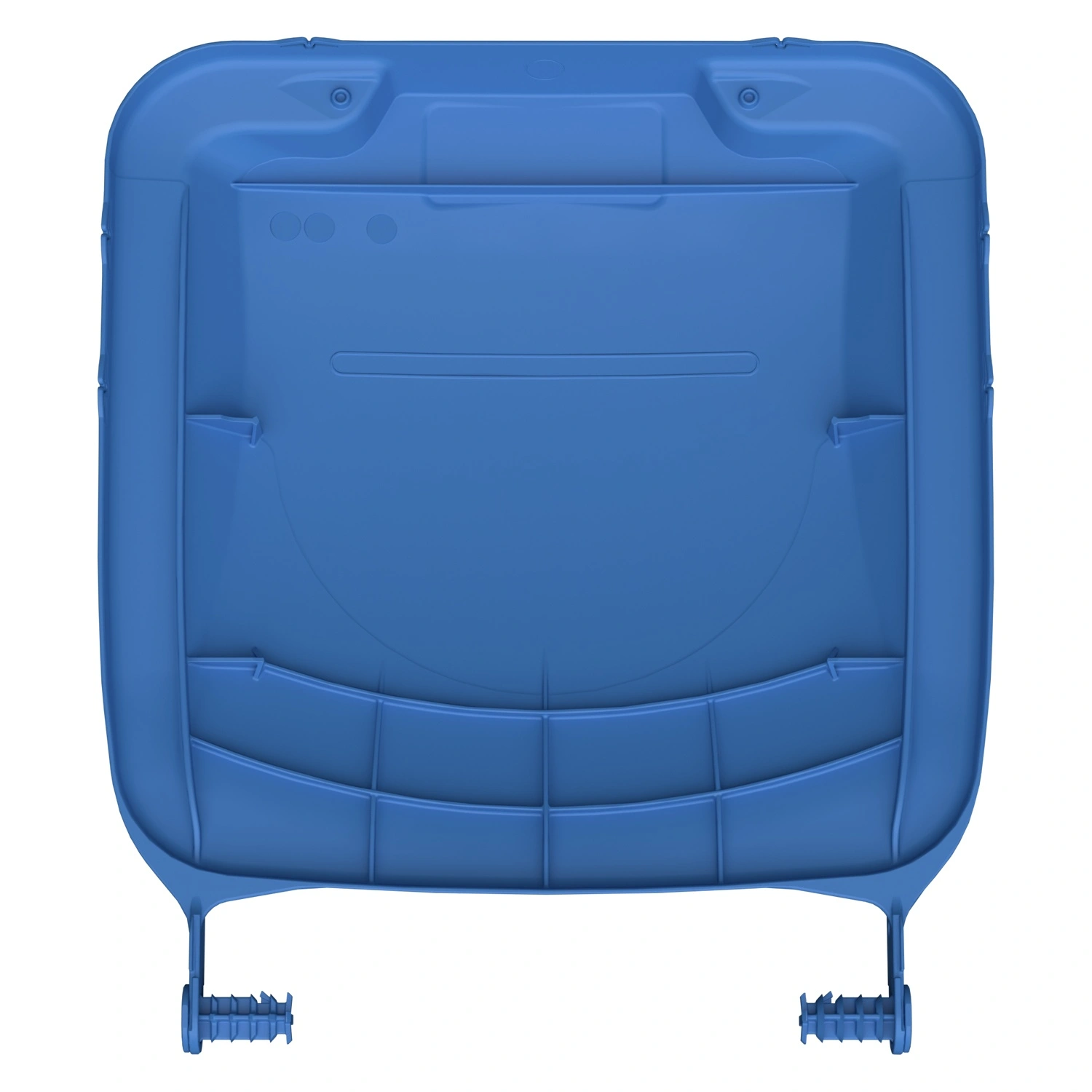 Крышка для мусорного контейнера 120 л (Light) iPlast тёмно-голубая c осями для крепления Крышка для мусорного контейнера 120 л (Light) iPlast тёмно-голубая c осями для крепления