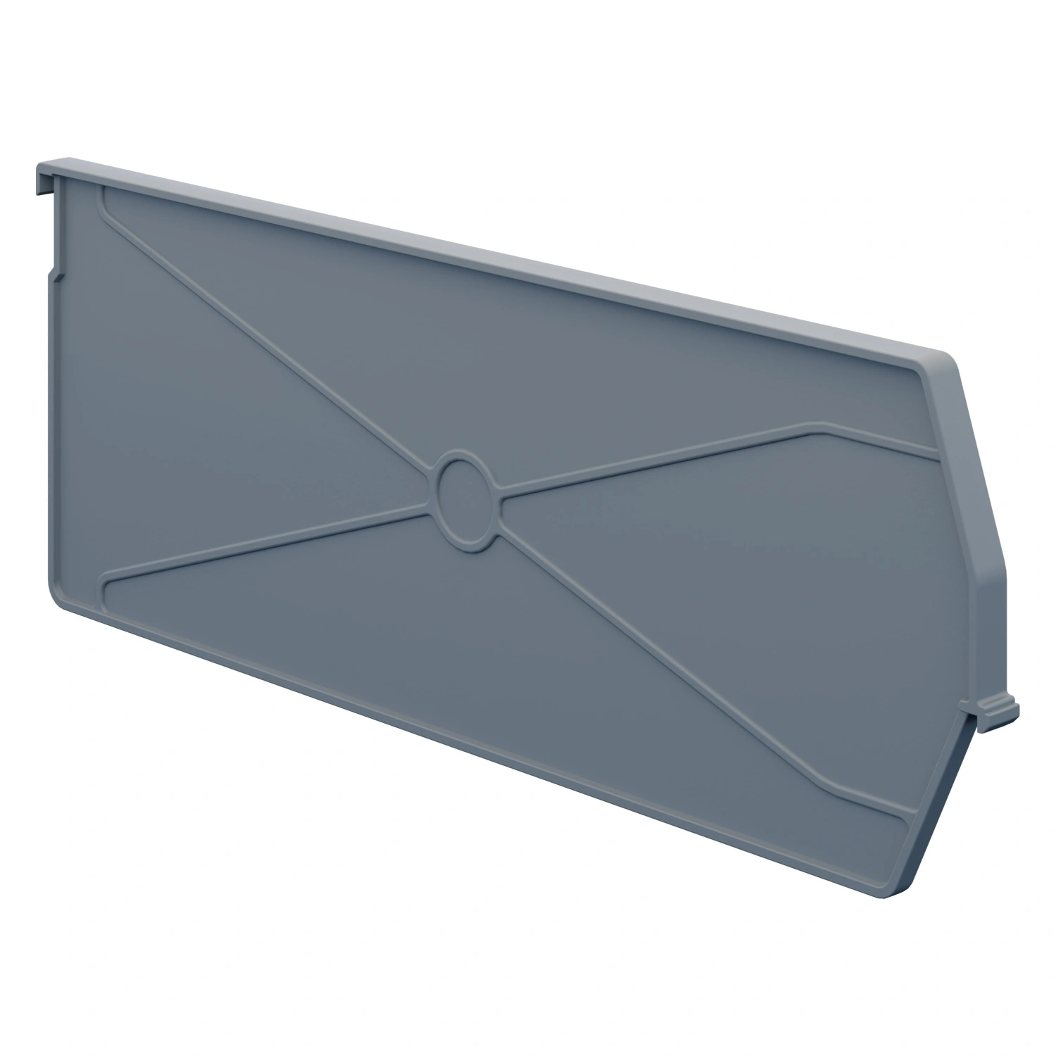 Разделительная перегородка продольная 380х140 мм iPlast светло-серая для складского лотка Logic Store LS 12.414