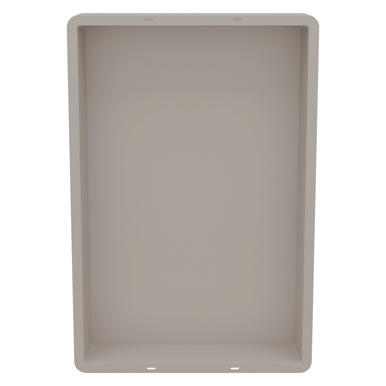 Пищевой ящик универсальный 600х400х75 мм iPlast белый со сплошными стенками и дном