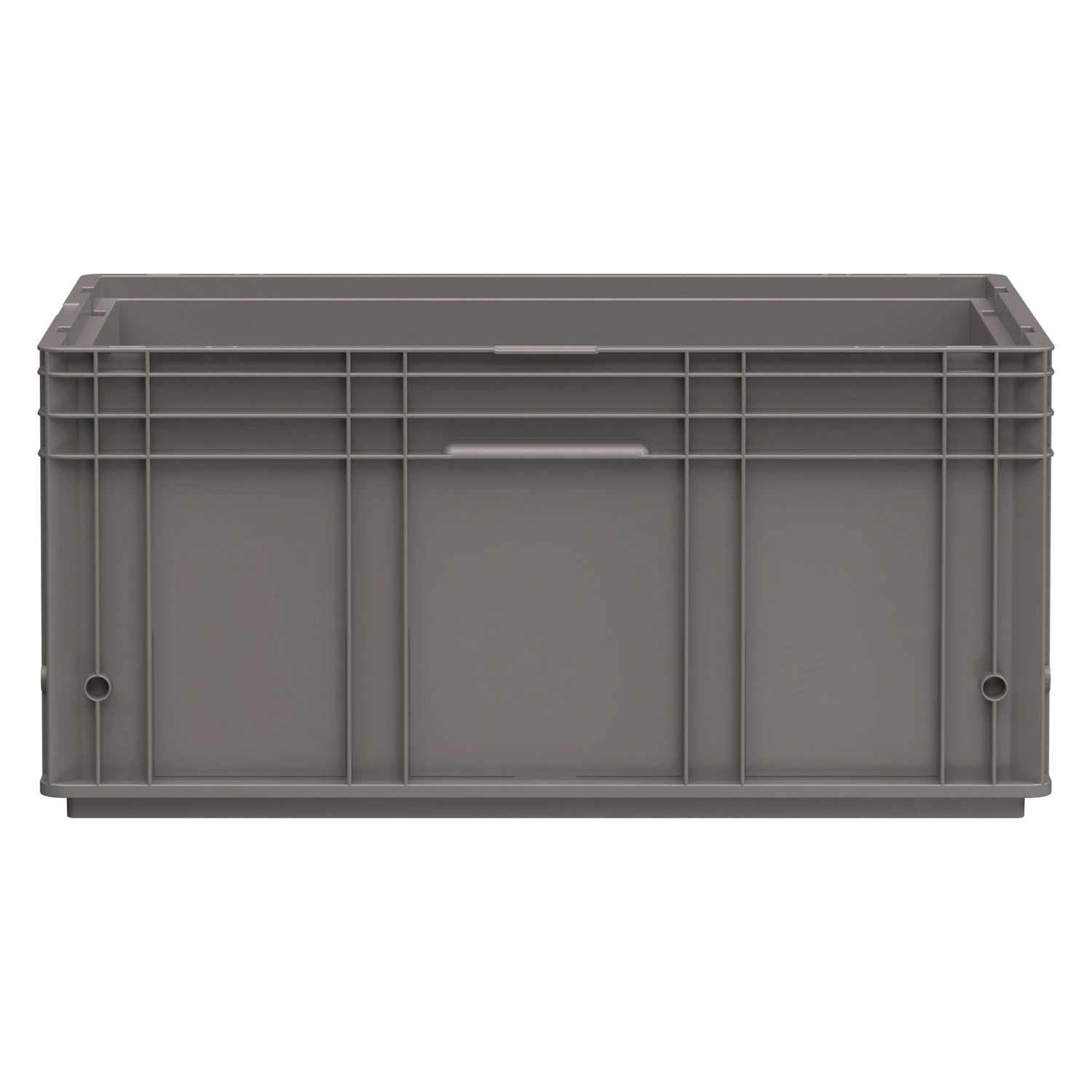 Ящик RL-KLT 6280 594х396х280 мм iPlast серый с дренажными отверстиями в дне Ящик RL-KLT 6280 594х396х280 мм iPlast серый с дренажными отверстиями в дне