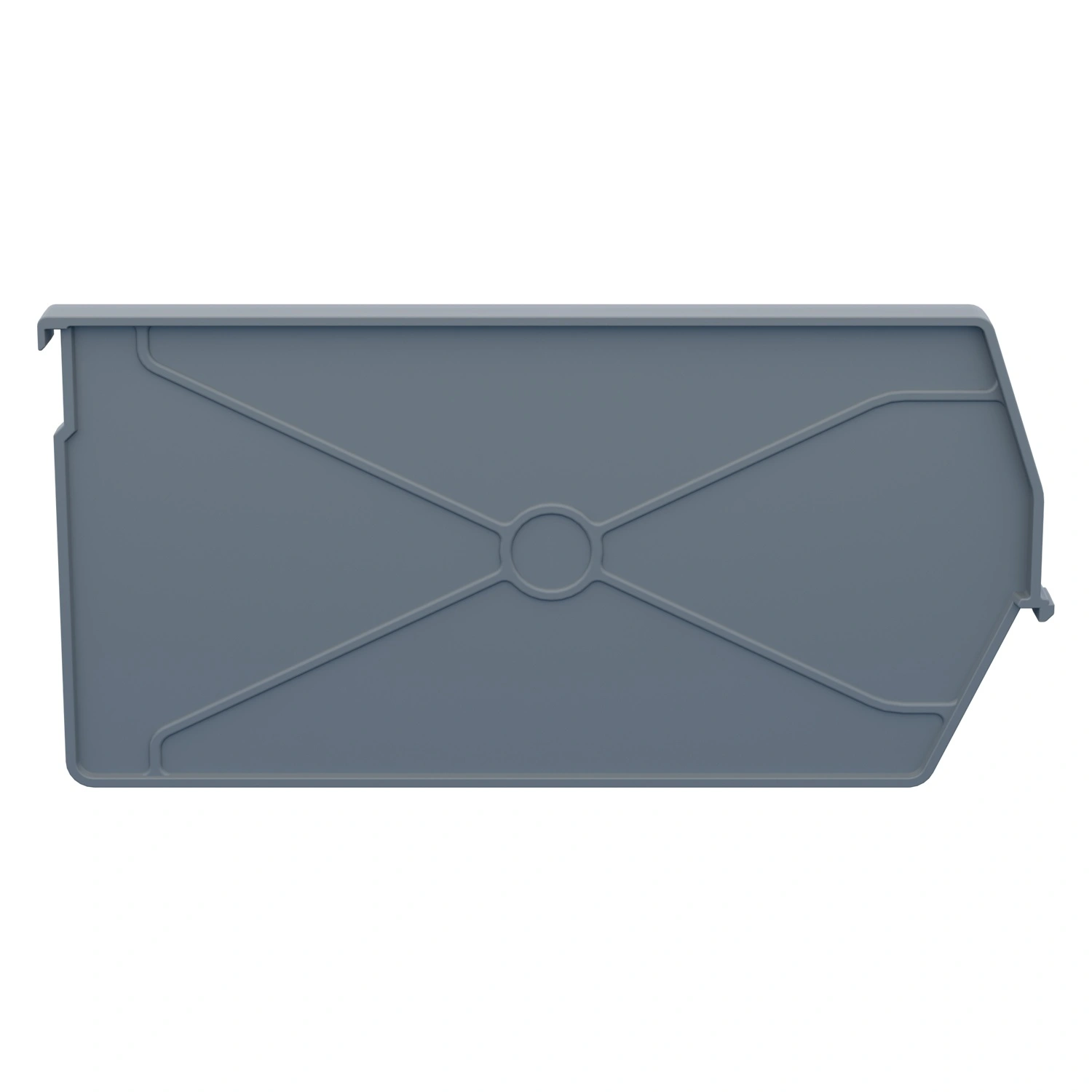 Разделительная перегородка продольная 280х140 мм iPlast светло-серая для складского лотка Logic Store LS 12.412