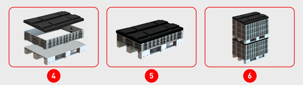 Складные паллетные борта