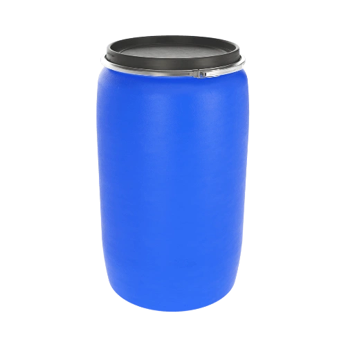 Пластиковые бочки объемом 227 литров с&nbsp;крышкой (Open Top) вид сбоку